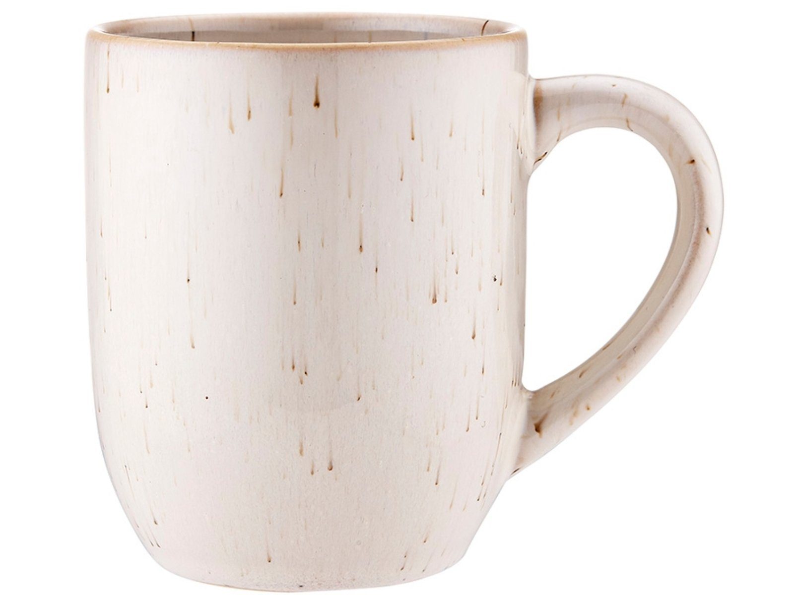 Ladelle Кухлі CAFE Кухлі mit Henkel weißer Sand 0,3 l, Steinzeug, Cafe White Sand Mug 12x8x10cm