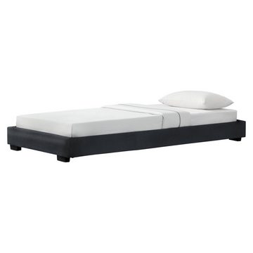 Corium Polsterbett, »Masari« Modernes Bett 90x200cm mit Lattenrost schwarz Kunstleder