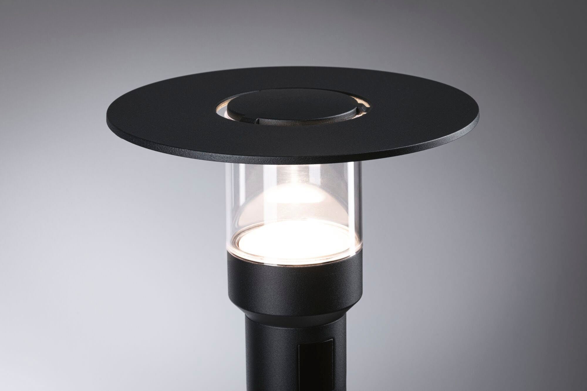fest LED Warmweiß, Paulmann 230V PIR-Sensor LED mit Pollerleuchte, Gartenleuchte seewasserresistent, integriert, Sienna