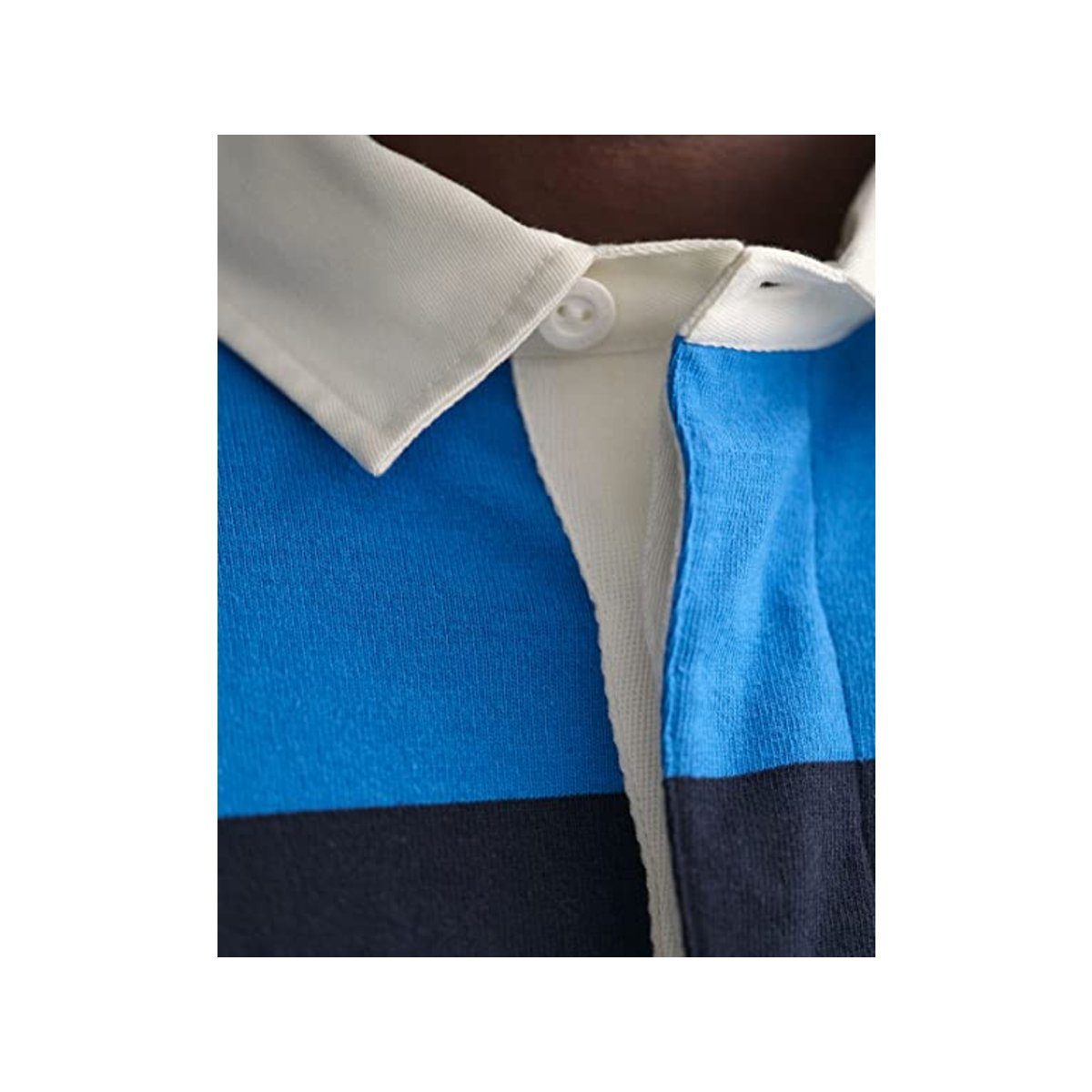 (51) Gant blau textil passform Poloshirt (1-tlg) blau