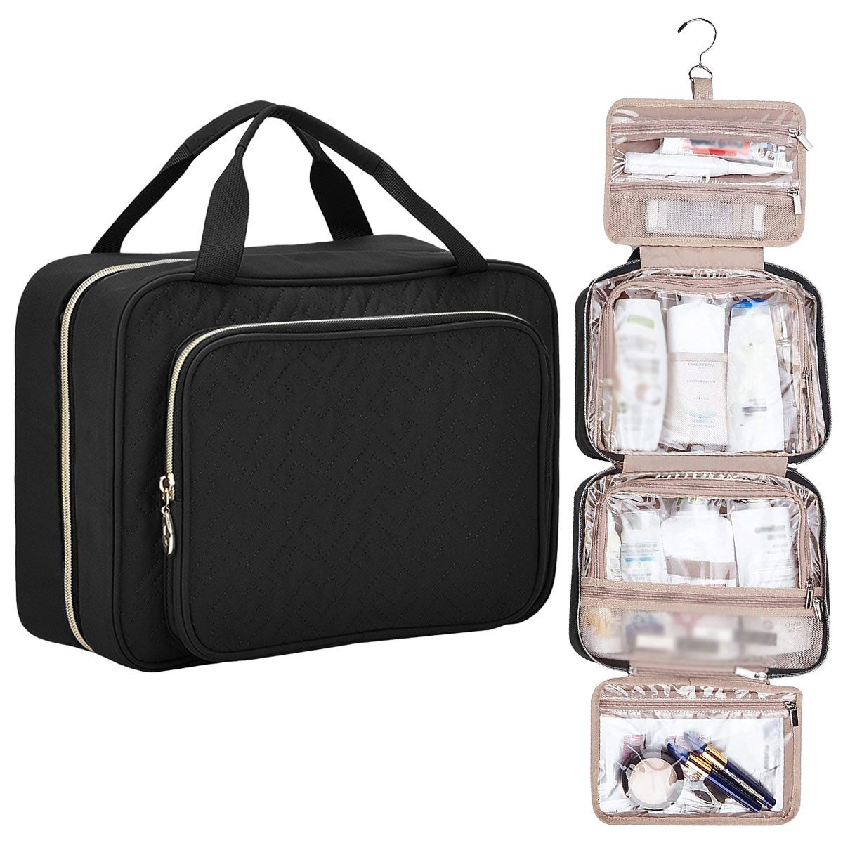 ZEUOPQ Kulturbeutel Tragbare wasserdichte Reise-Make-up-Tasche große günstig online kaufen