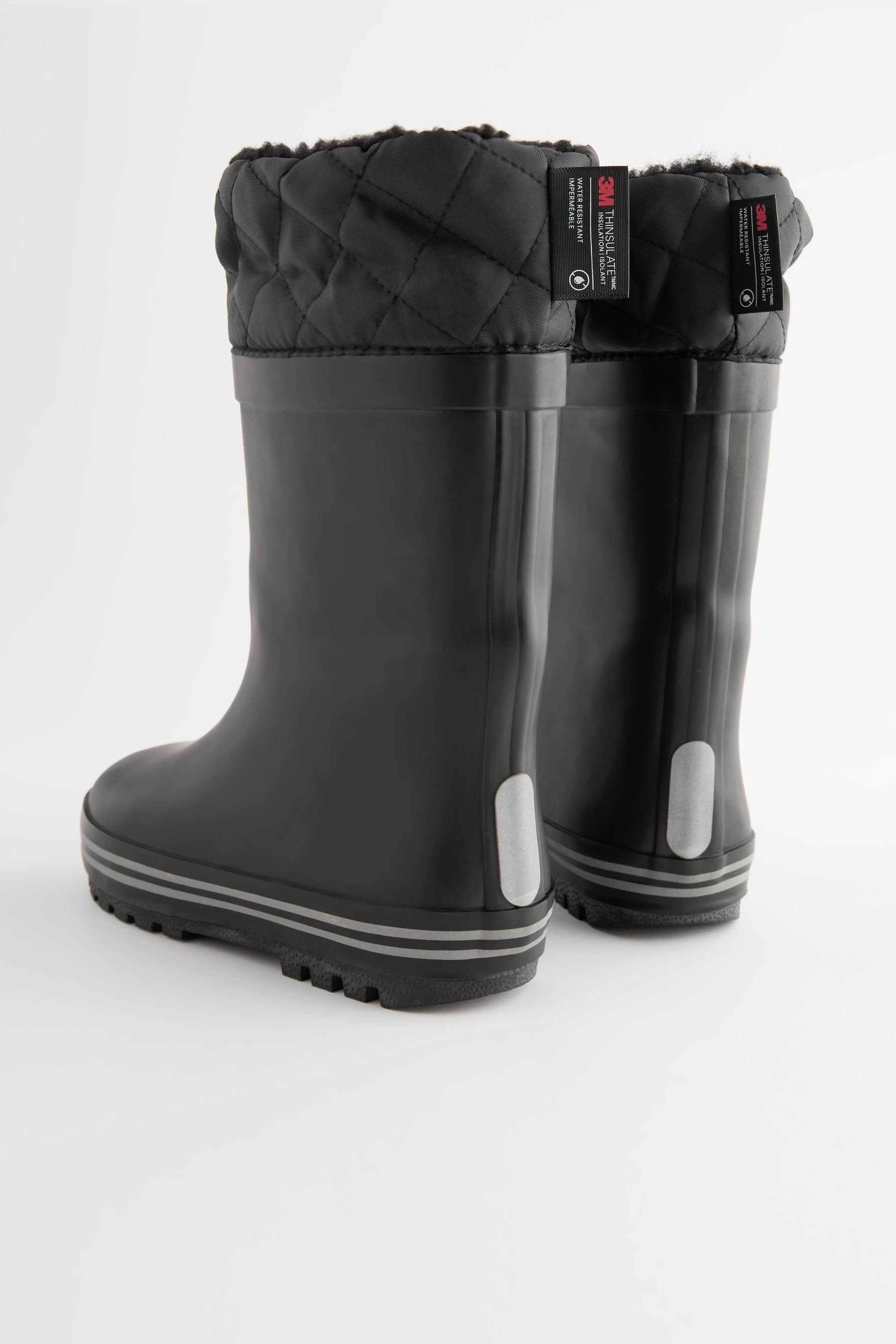 (1-tlg) Next Thinsulate Mono Gummistiefel gefütterte mit Black Umschlag Gummistiefel