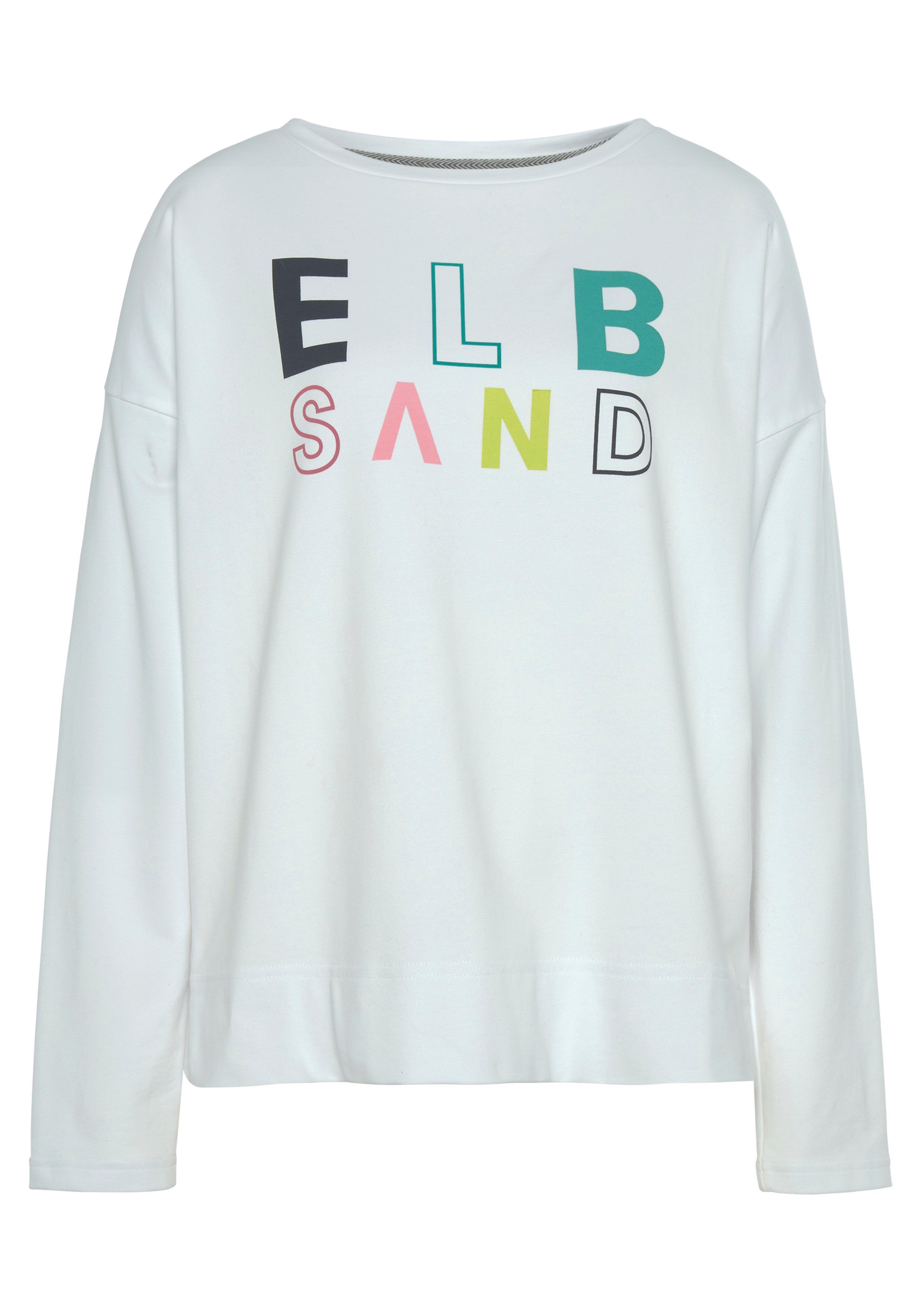 vorne Aliisa Sweatshirt Logodruck Elbsand mit