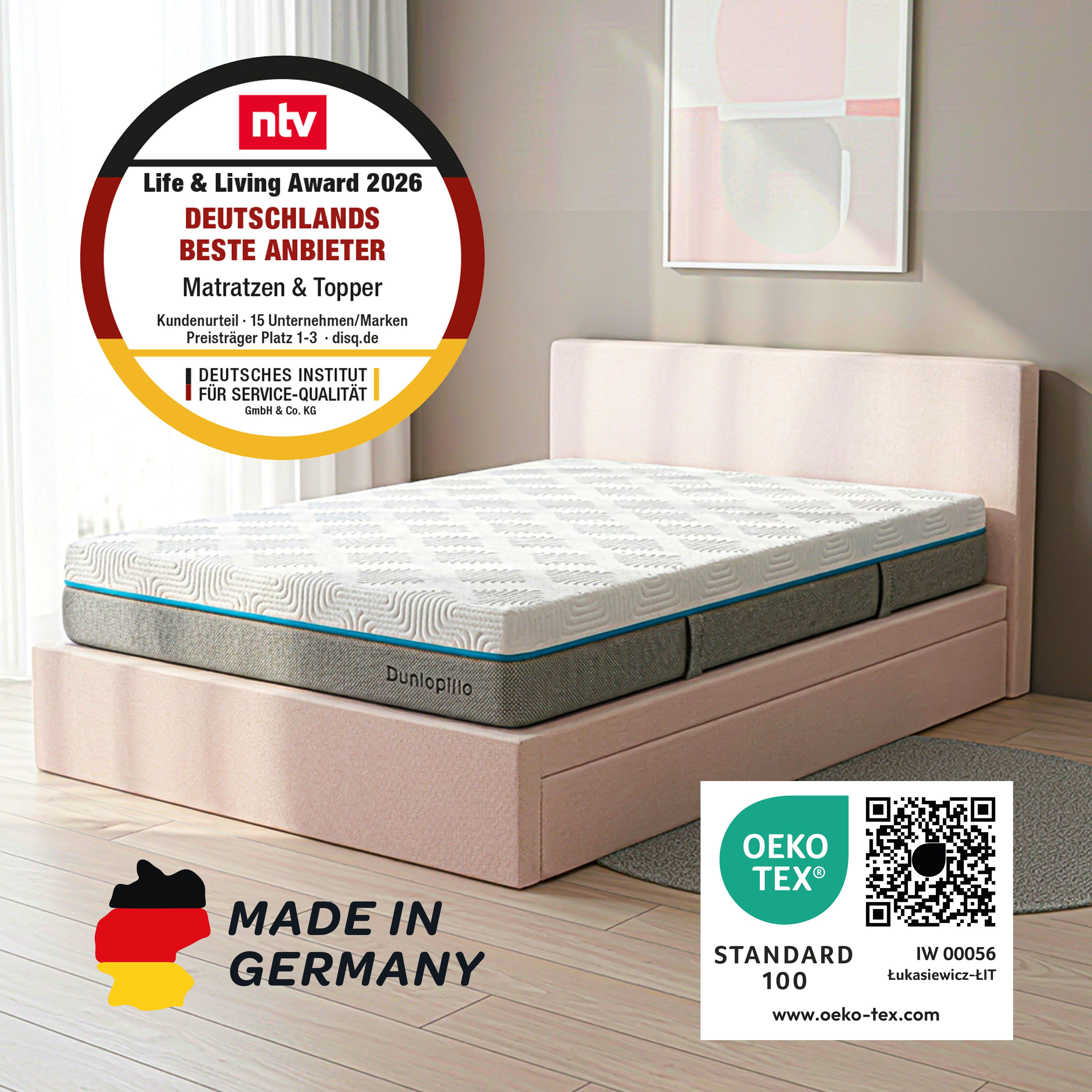 DUNLOPILLO BALANCE KS 1.000 (H2, 90 x 200 x 23 cm) – Bild 5 von 5