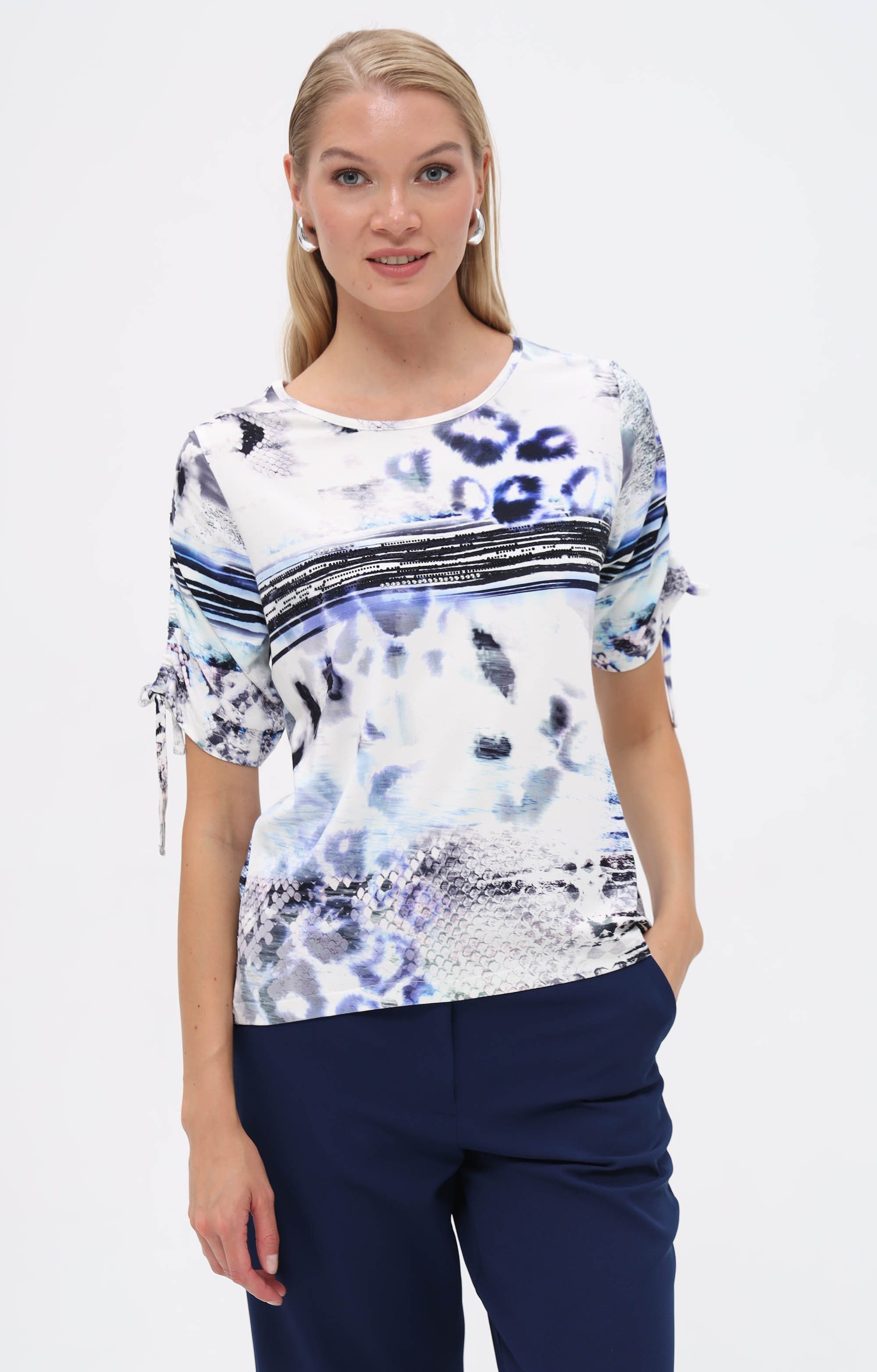 Passioni T-Shirt mit abstraktem Animal-Print günstig online kaufen