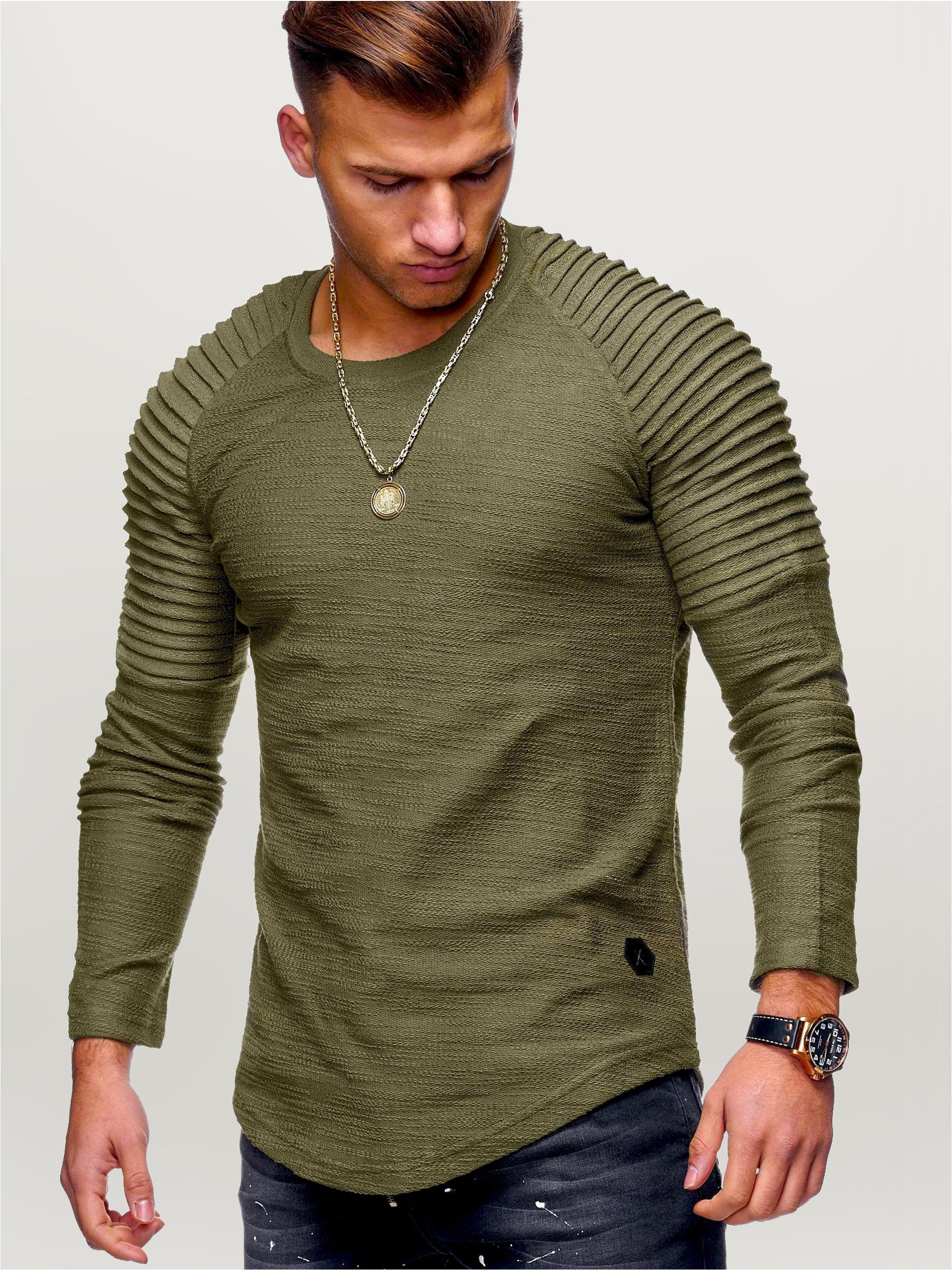 behype Sweatshirt "LUSIEN" mit angesagter Biker-Steppung günstig online kaufen