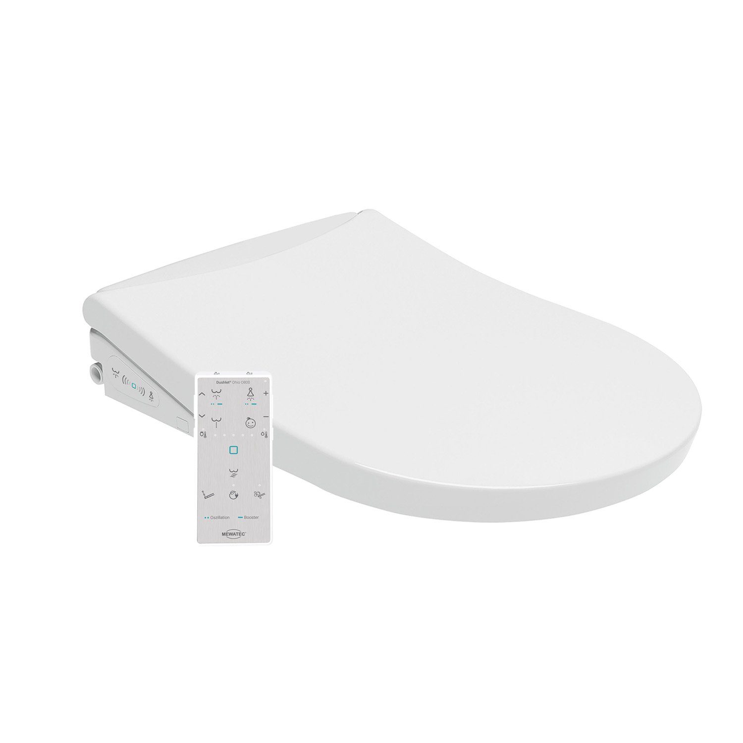 MEWATEC Dusch-WC-Sitz Ohio O800 in U-Form mit Fernbedienung Typ 2 günstig online kaufen