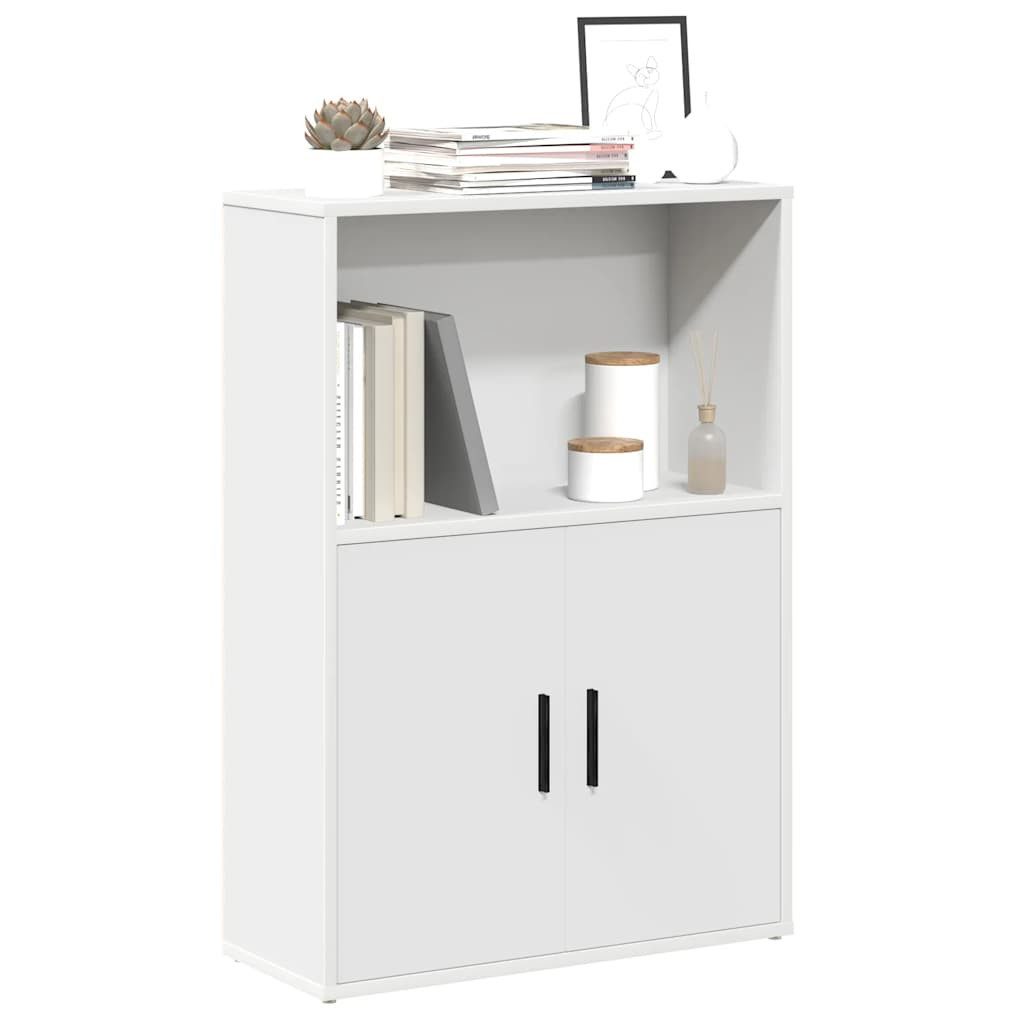 vidaXL Bücherregal Bücherregal Weiß 60x24x85 cm Holzwerkstoff, 1-tlg.