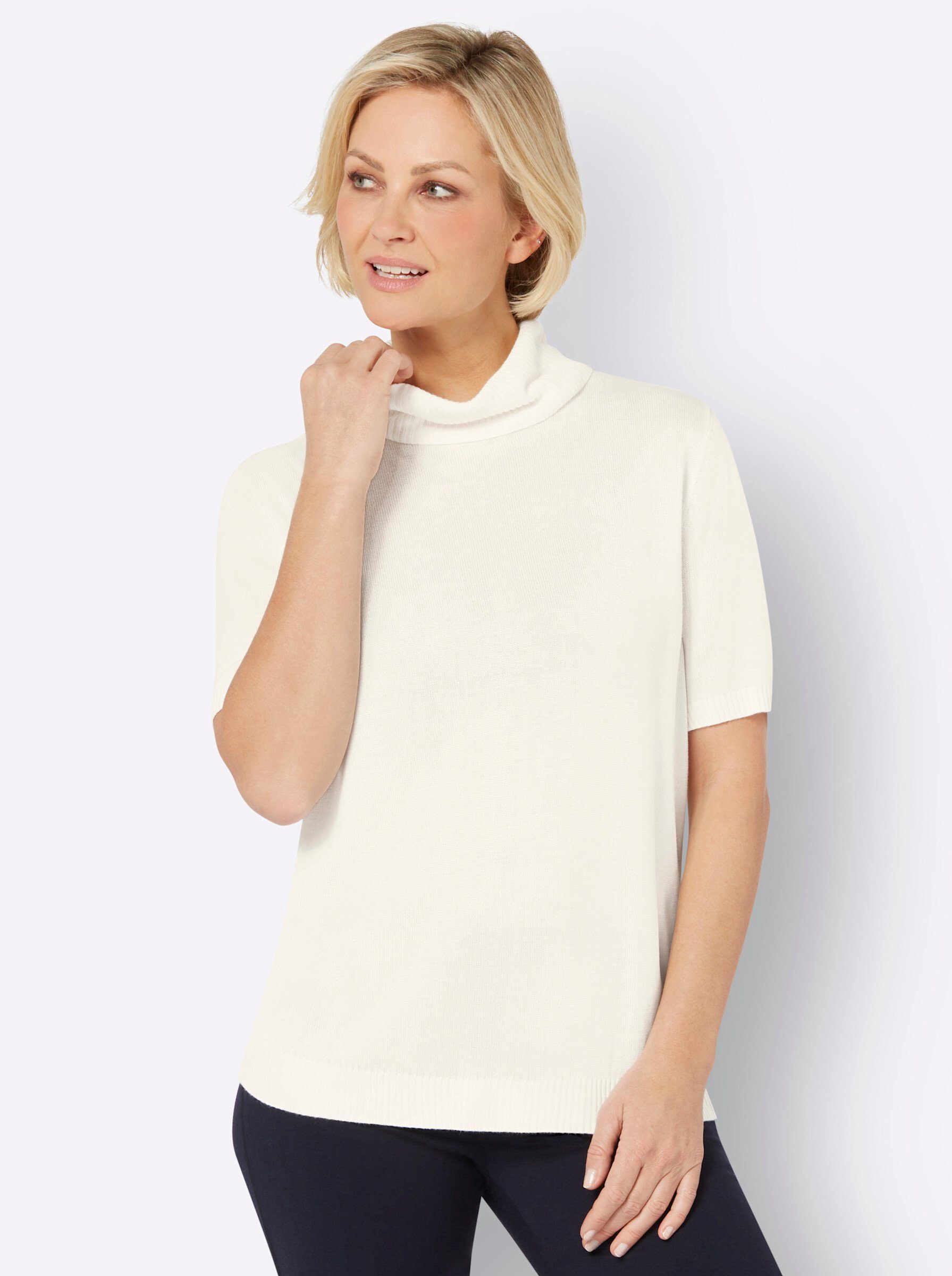 Sieh an! Strickpullover Rollkragenpullover . günstig online kaufen