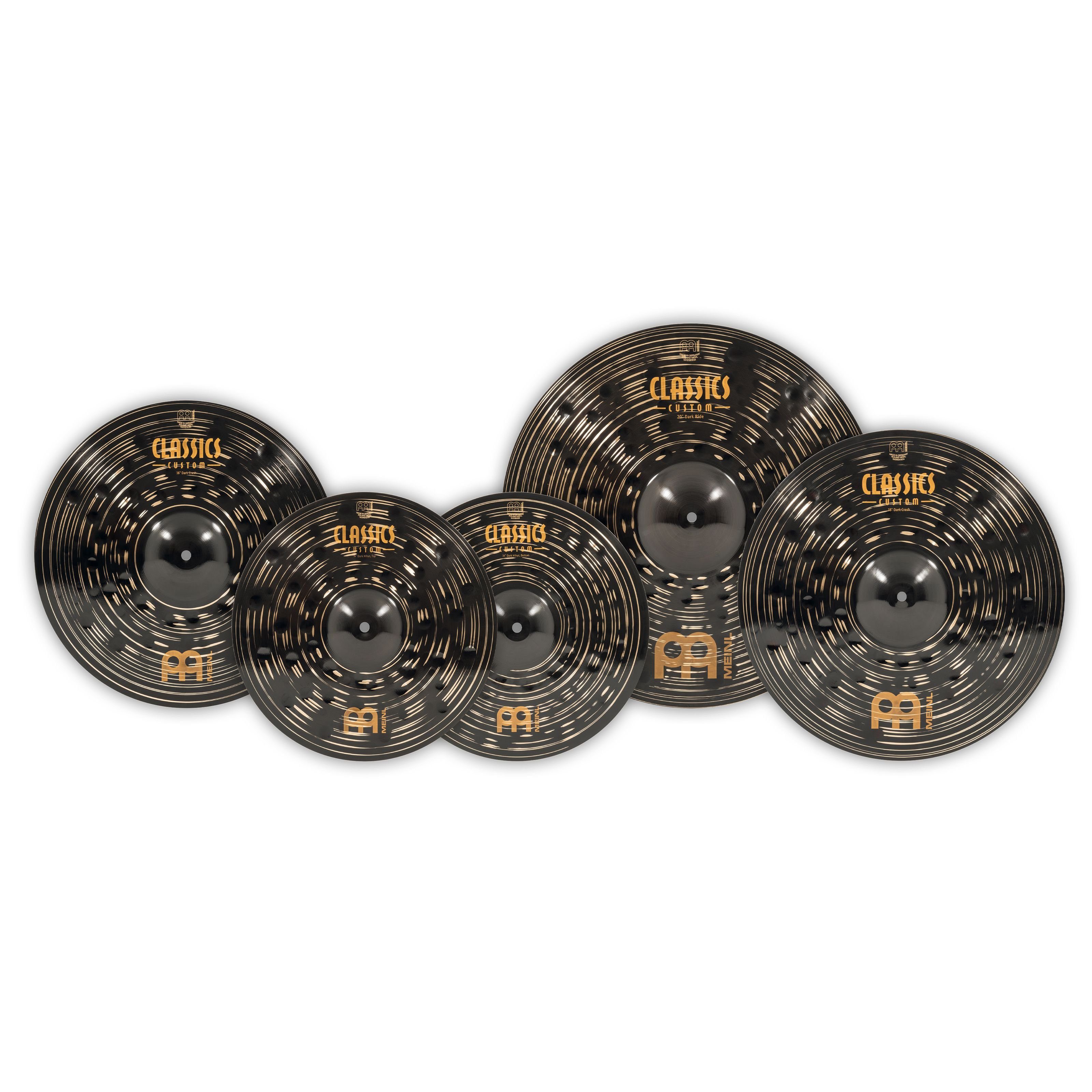 Meinl Percussion Becken, Cymbals, Cymbal Sets, Classics Custom Dark Cymbal Set - Becken Set