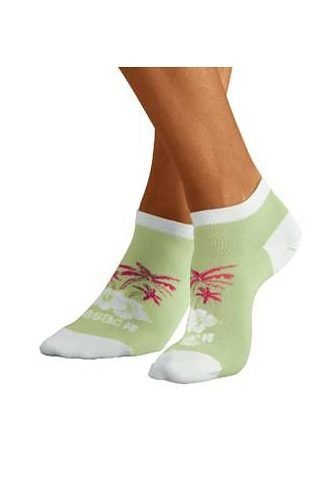 H.I.S Sneakersocken Kurze bunte Damen Socken (Packung, 5-Paar, Gr. 35-38 bis 43-46) im farbenfrohen Hawaii Design – Bild 5 von 5