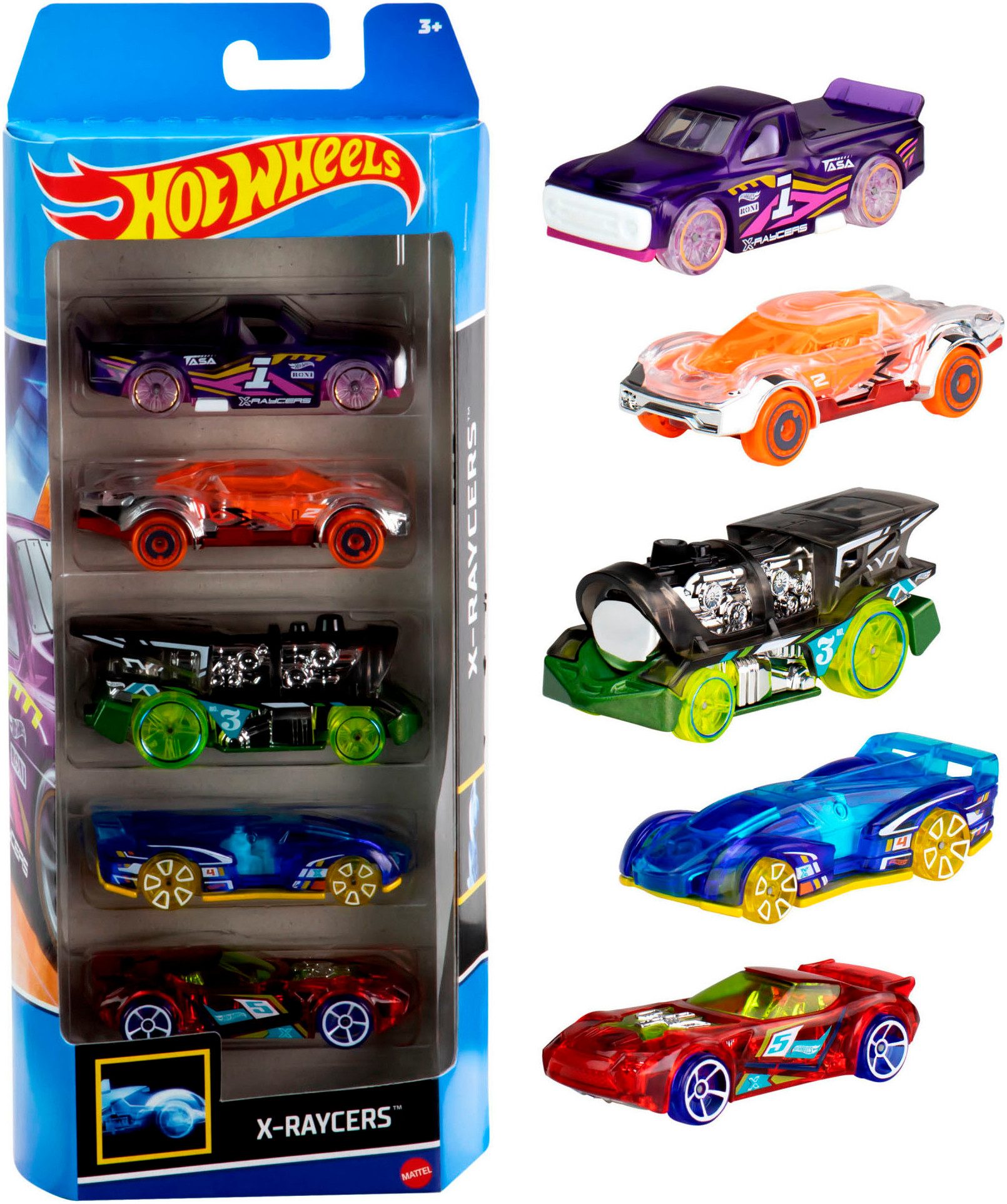 Hot Wheels Spielzeug-Auto 5er Geschenkset, (Set, 5-tlg), im Maßstab 1:64, s günstig online kaufen