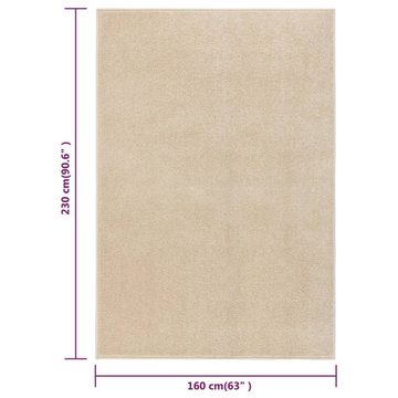 Teppich Kurzflor 160x230 cm Beige, furnicato, Rechteckig