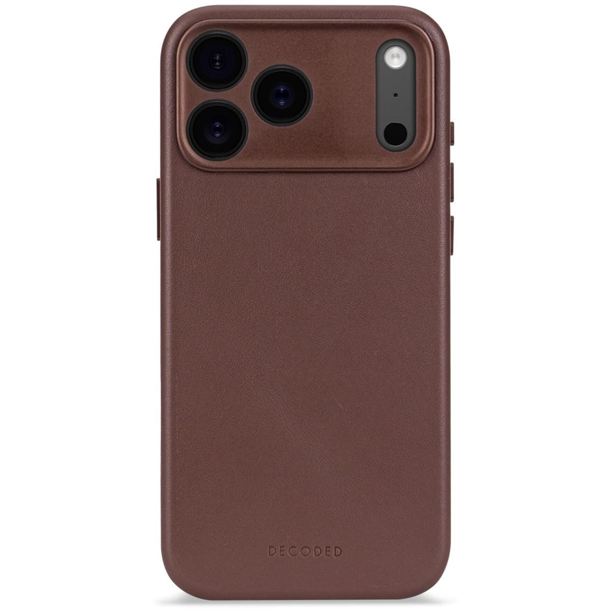 DECODED Smartphone-Hülle Leather Backcover iPhone 17 Pro Chocolate
