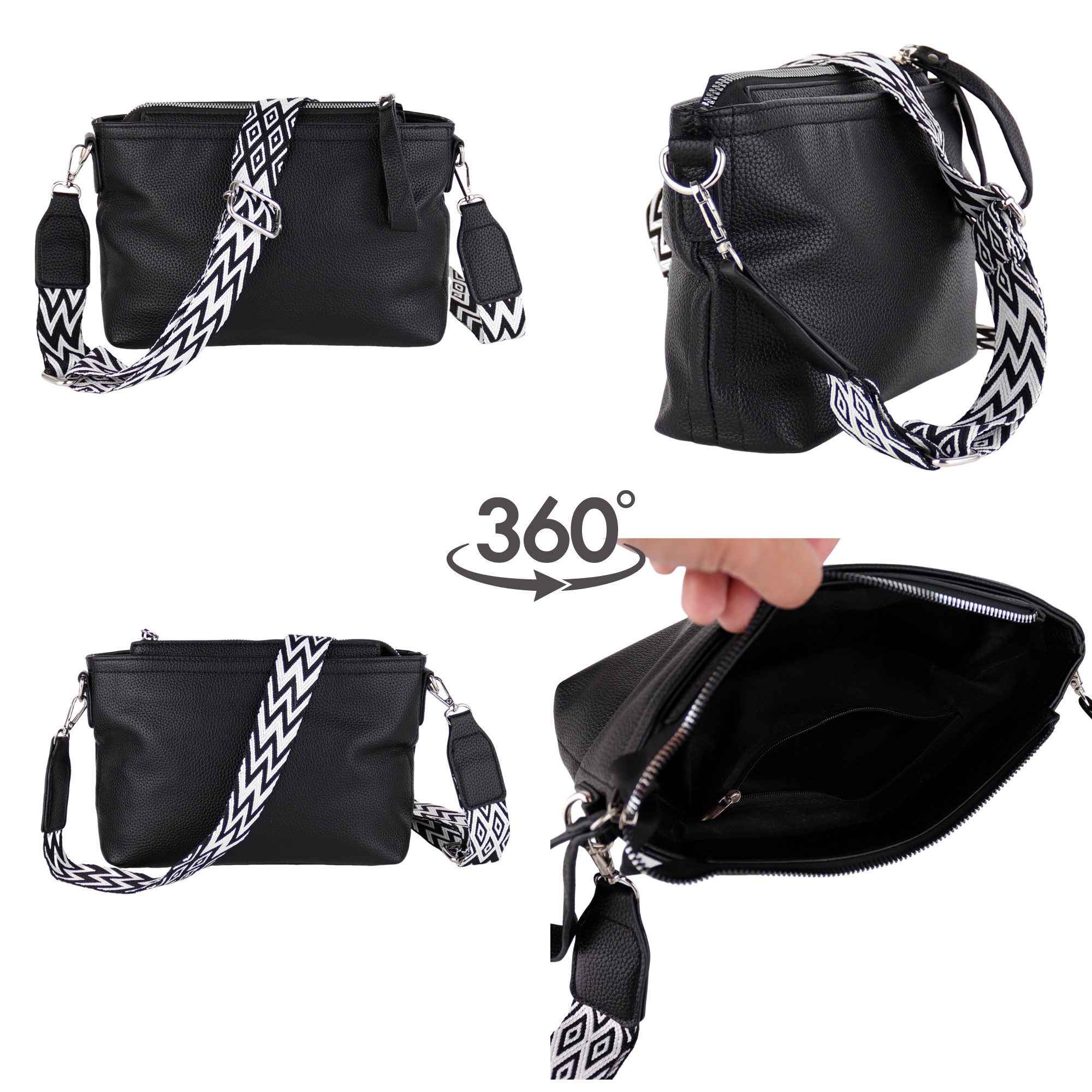 MIRROSI Umhängetasche Damen, Veganleder Crossbody Tasche Bag, Schultertasch günstig online kaufen