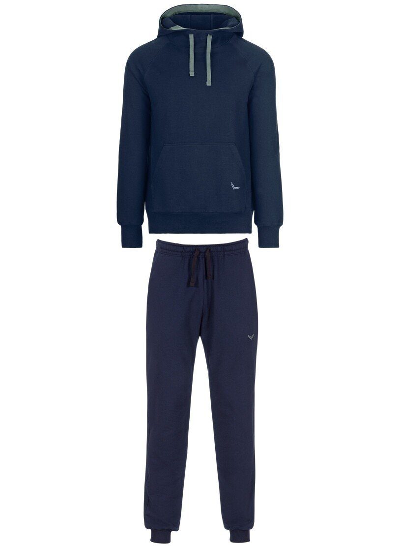 Trigema Sportanzug TRIGEMA Jogginganzug navy-C2C aus Biobaumwolle