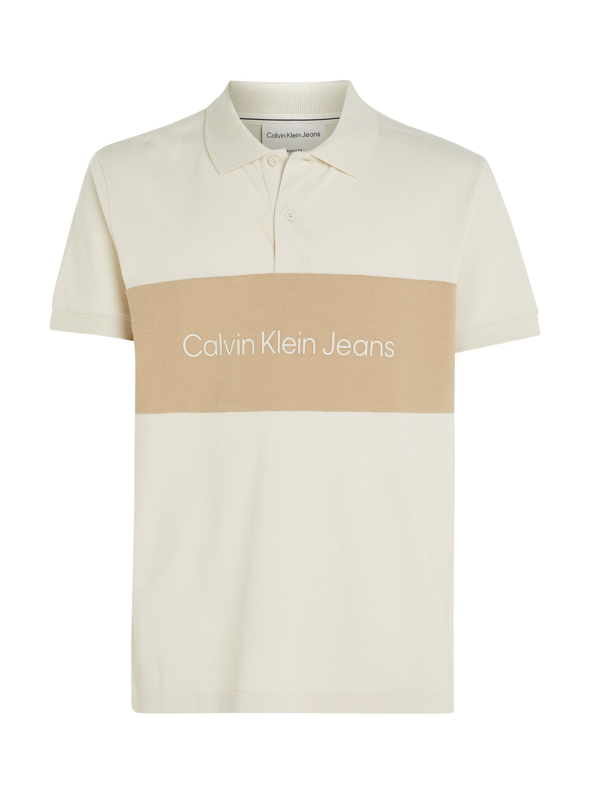 Calvin Klein Jeans Poloshirt BLOCKING Eggshell POLO