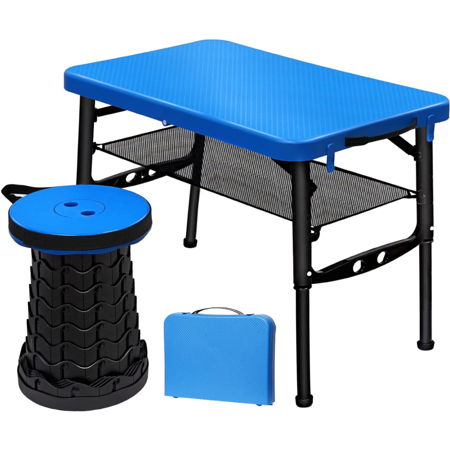 SURFOU Tabletttisch Klapptisch Balkontisch Klapphocker Tapeziertisch Gartentisch Klappbar, Gartentisch Klappbar Camping Stuhl Kleiner Tisch Klappbar Balkontisch