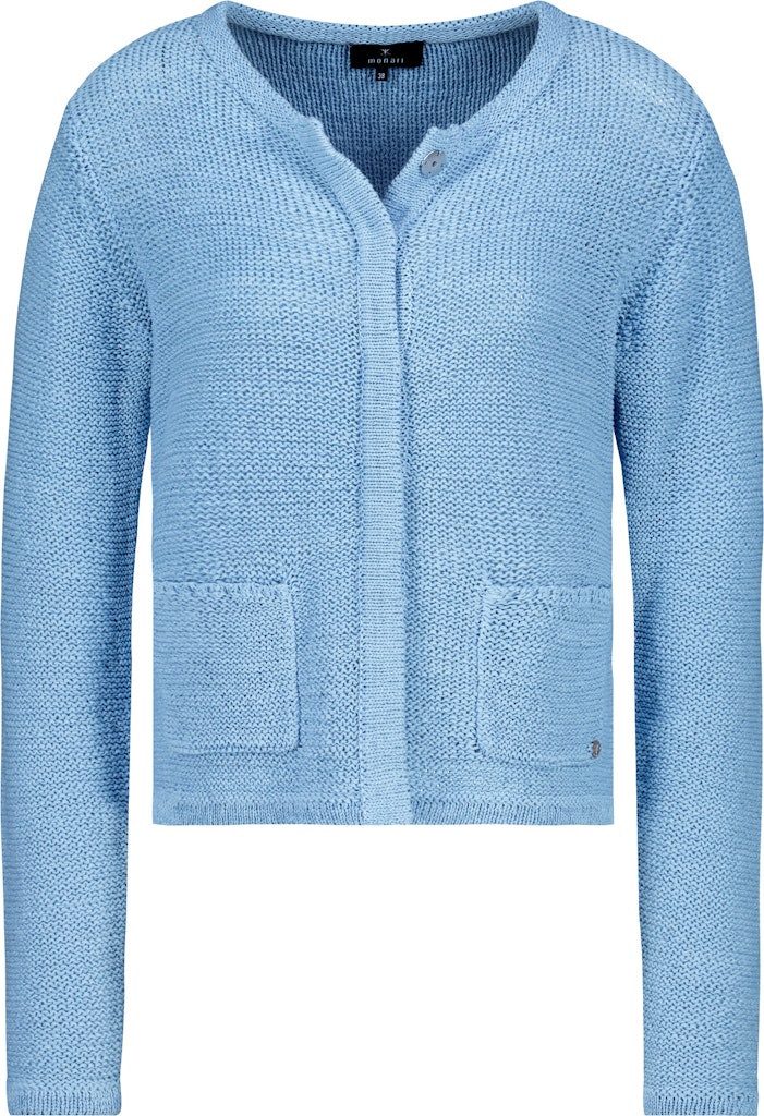 Monari Outdoorjacke Strickjacke aus Bändchengarn spring günstig online kaufen