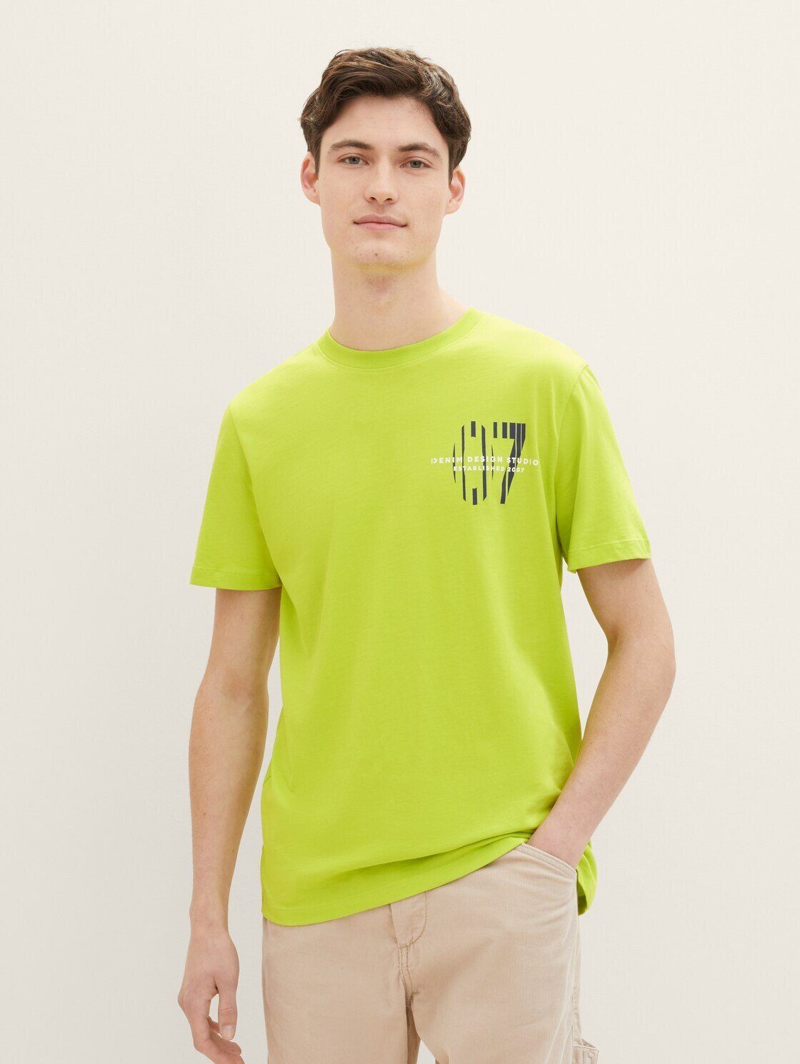 Print juicy T-Shirt kiwi TAILOR T-Shirt Denim TOM mit