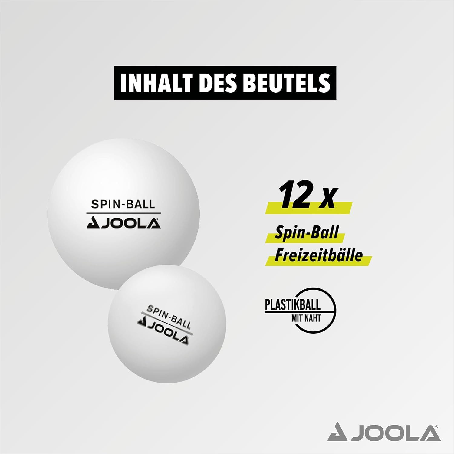 Joola Tischtennisball 12 Bälle Spin Mehrfarbig, Tischtennis Bälle Tischtennisball Ball Balls