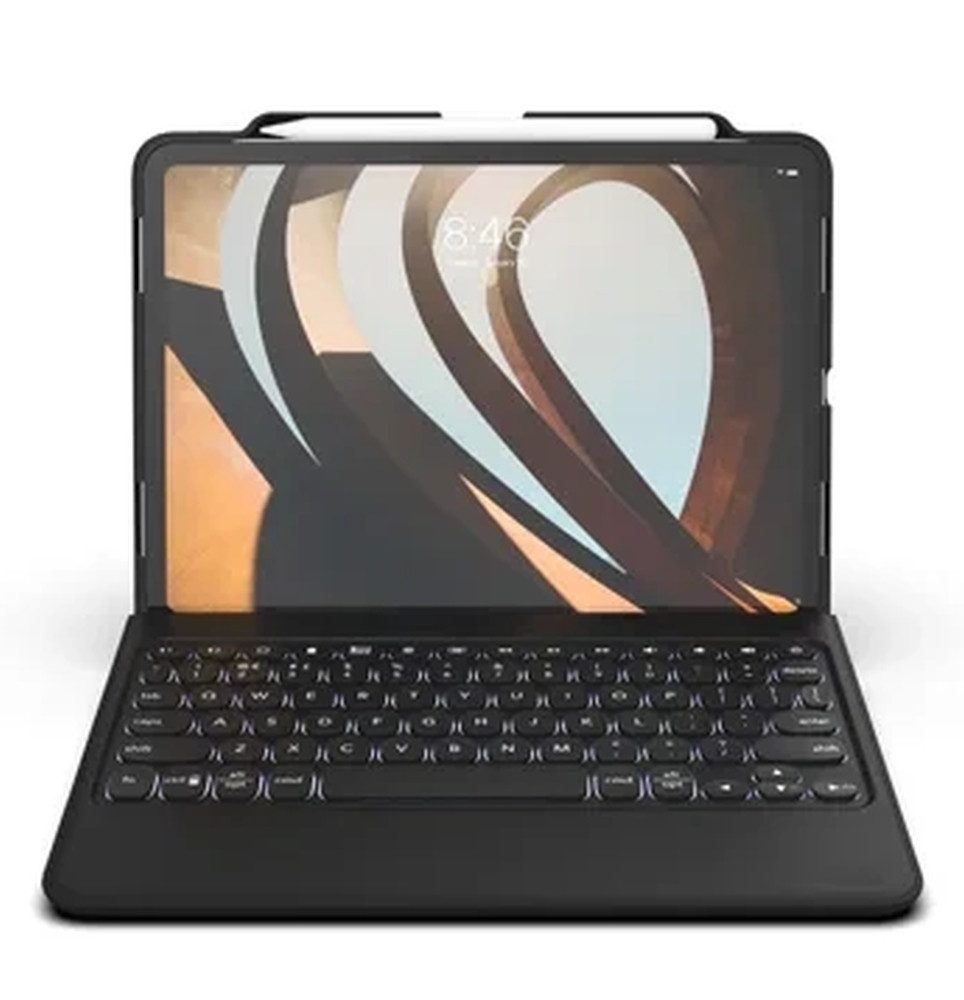 ZAGG Rugged Book Go - Schnurlose Tastatur iPad Pro 11 (1. Gen 2018) Wireless-Tastatur (erfüllt militärische Teststandards)