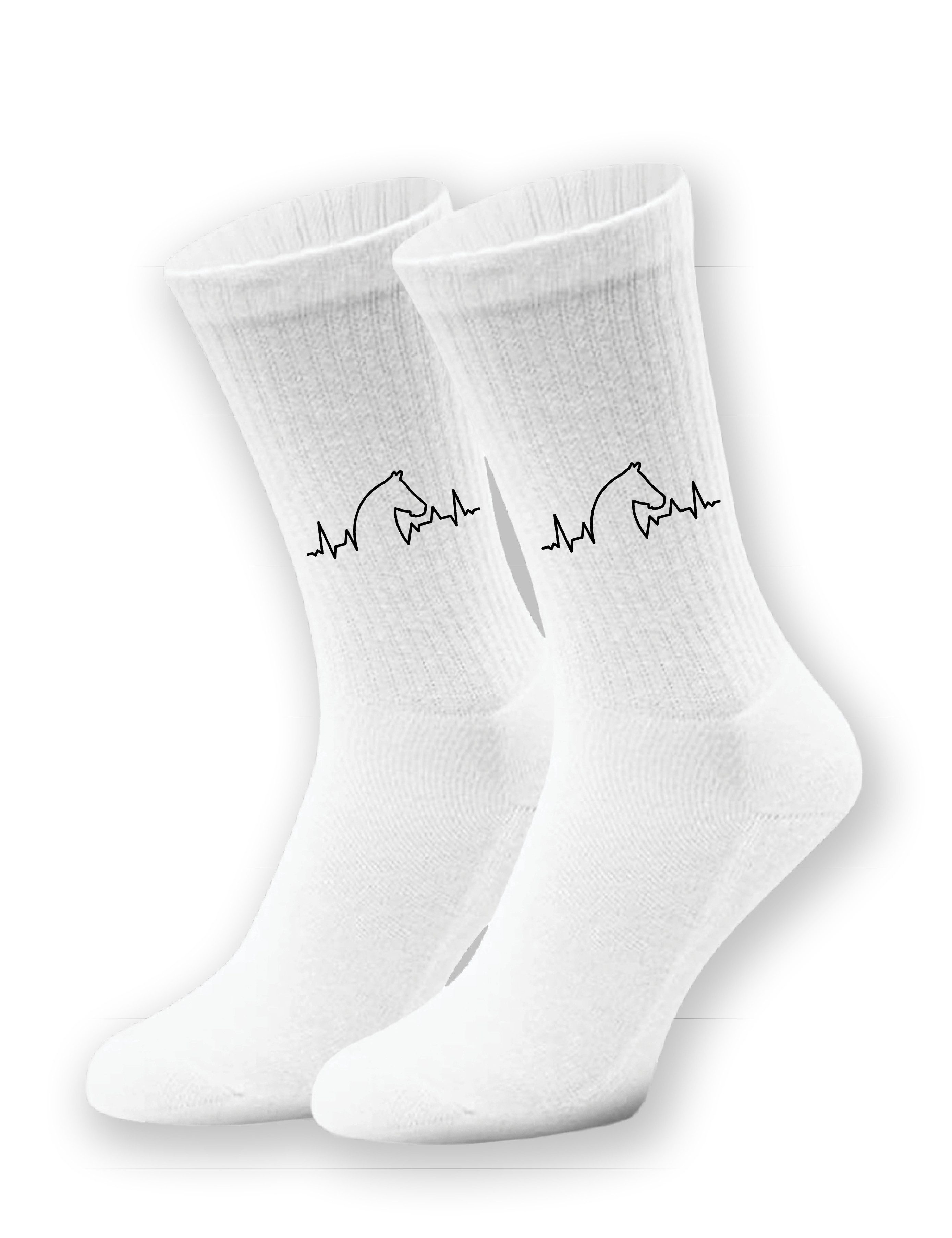 Youth Designz Tennissocken Unisex Socken "Heartbeat Pferd" Aufdruck lustig günstig online kaufen