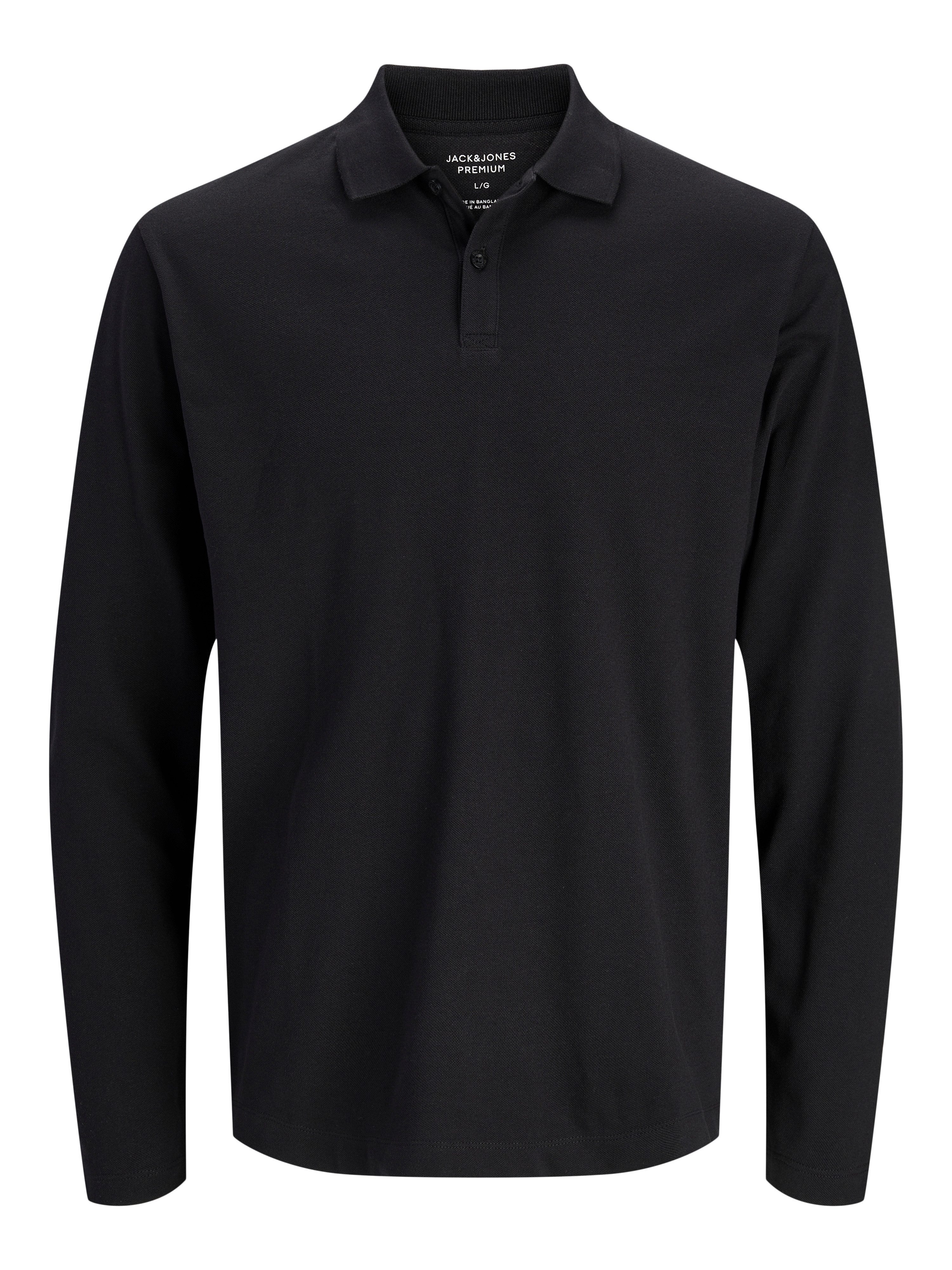 Jack & Jones Poloshirt JJKANE POLO LS Baumwollmischung, regular fit