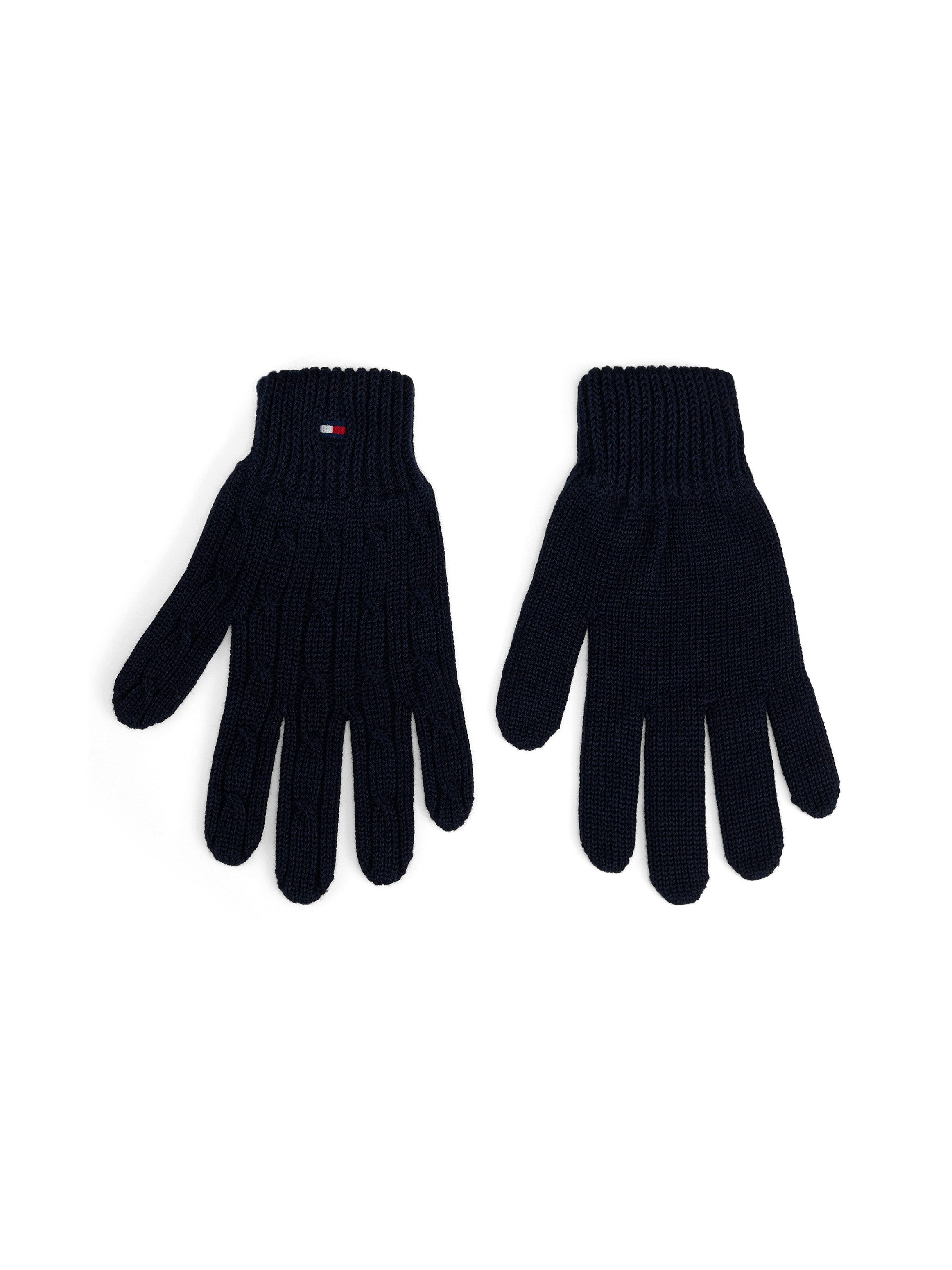 Tommy Hilfiger Strickhandschuhe ESSENTIAL CABLE GLOVES mit Zofmuster, für Kids