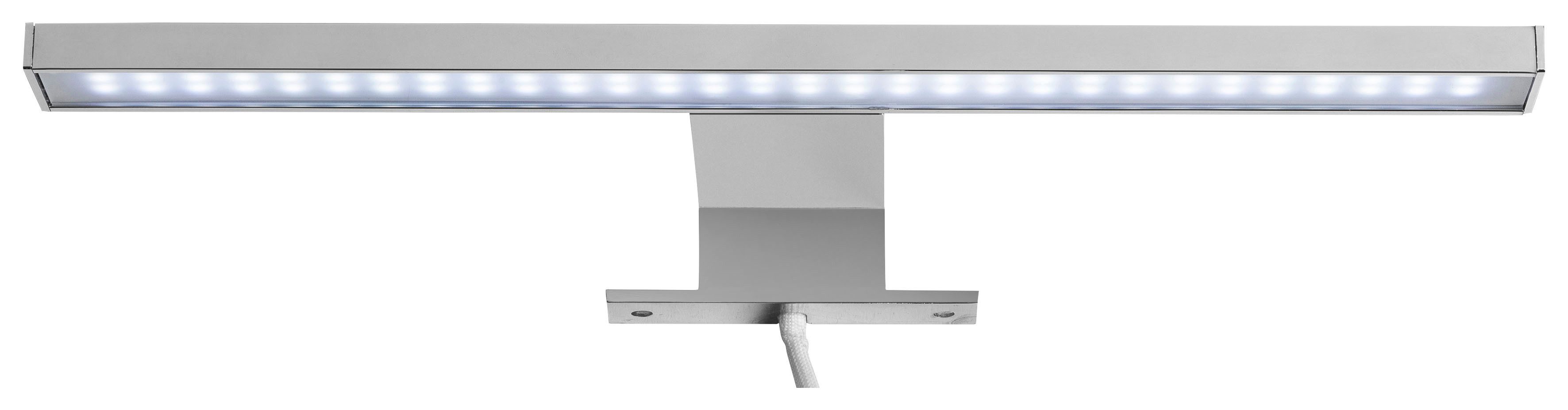 trendteam LED Spiegelleuchte, LED fest integriert, Kaltweiß, Länge 30 cm - LED Badaufbauleuchte mit kaltem Licht - Mit Multibox