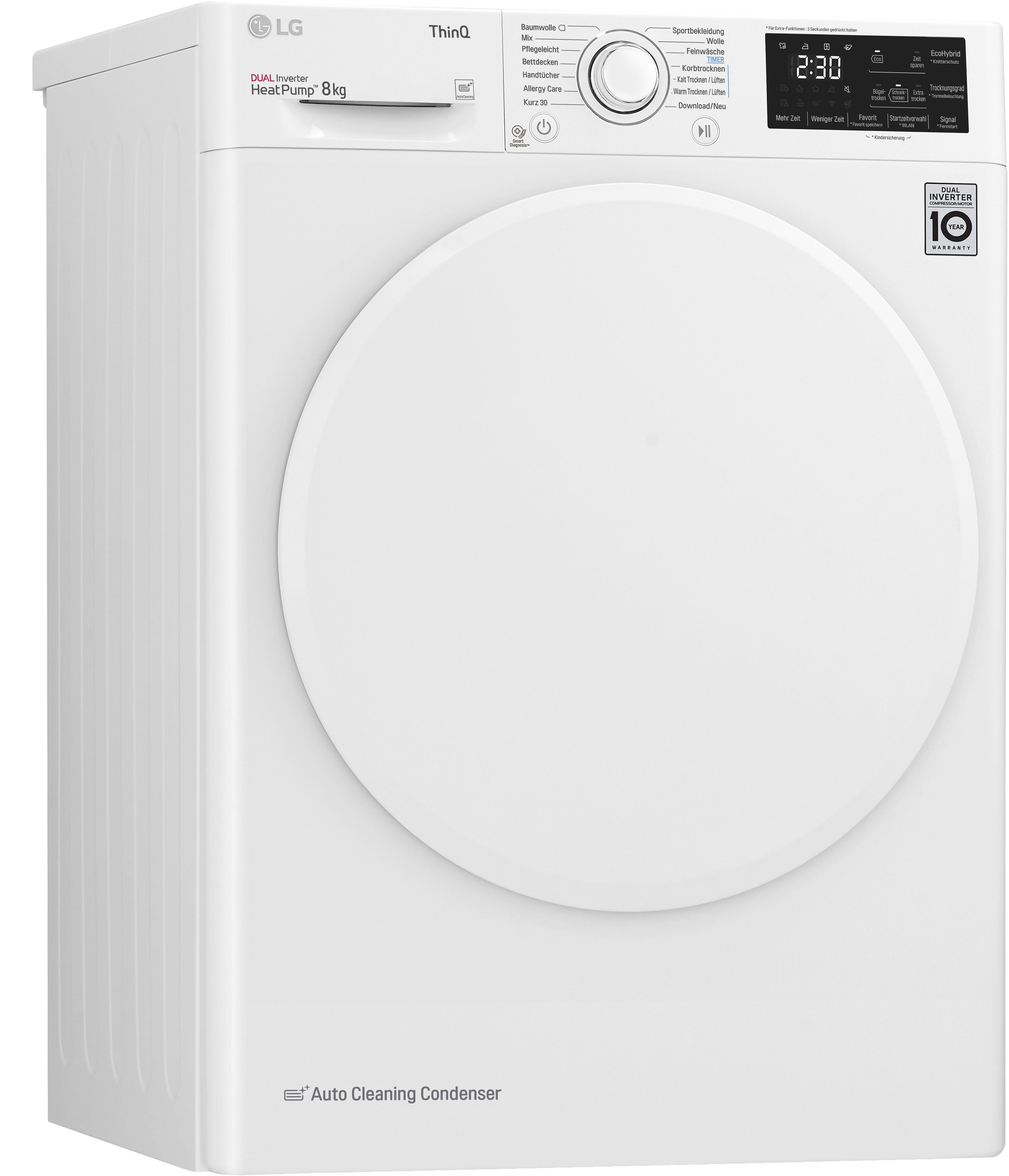 LG Wärmepumpentrockner RT8DIHP, 8 kg, Energieeffizienzklasse A+++ (A+++ bis  D) online kaufen | OTTO