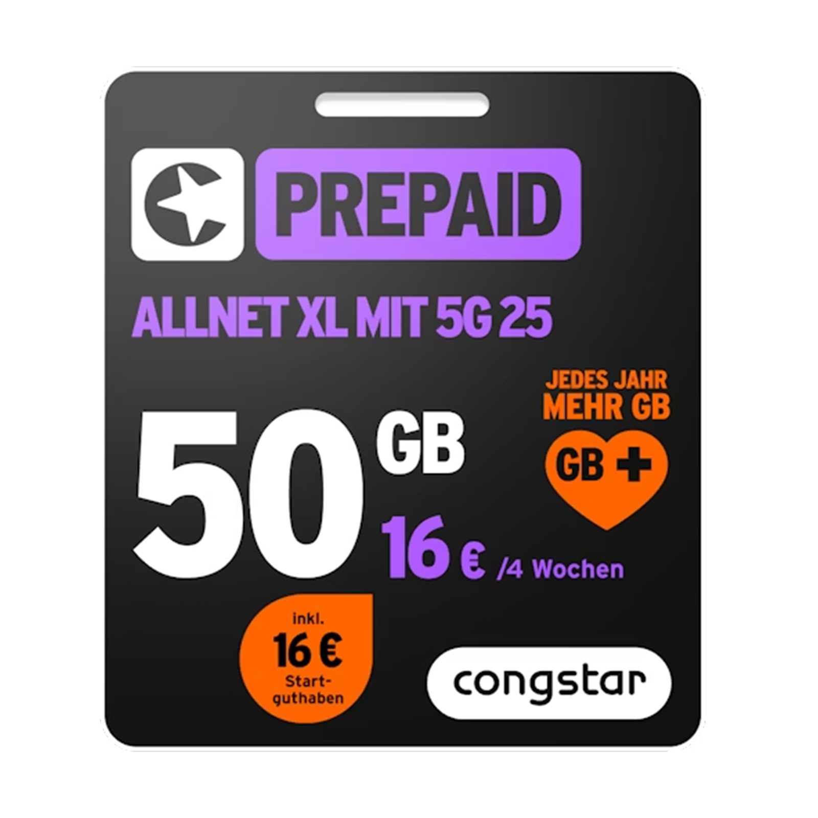 Congstar Prepaid Allnet XL Prepaidkarte