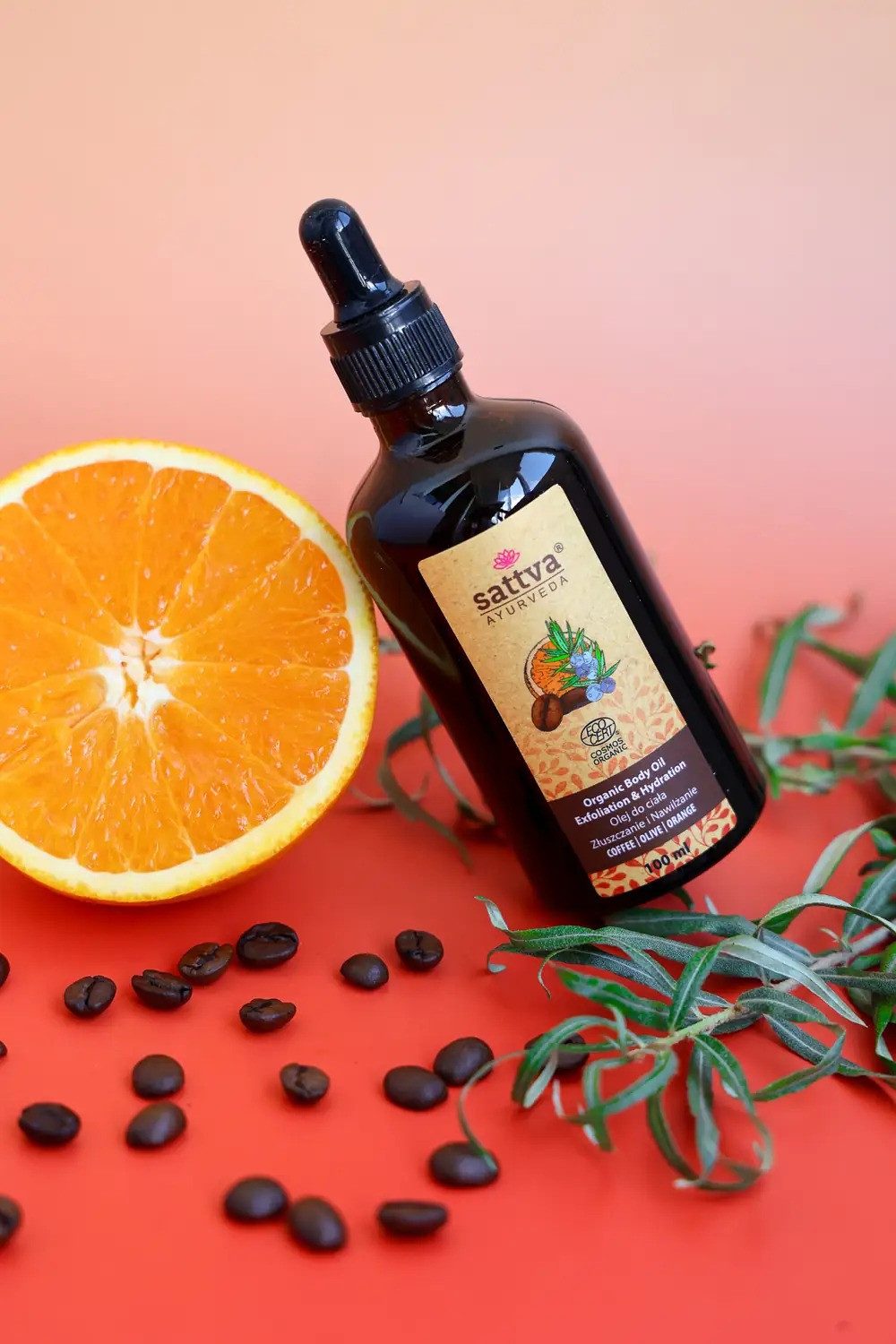 Sattva Körperöl Bio-Körperöl Körperöl Kaffee und Orange