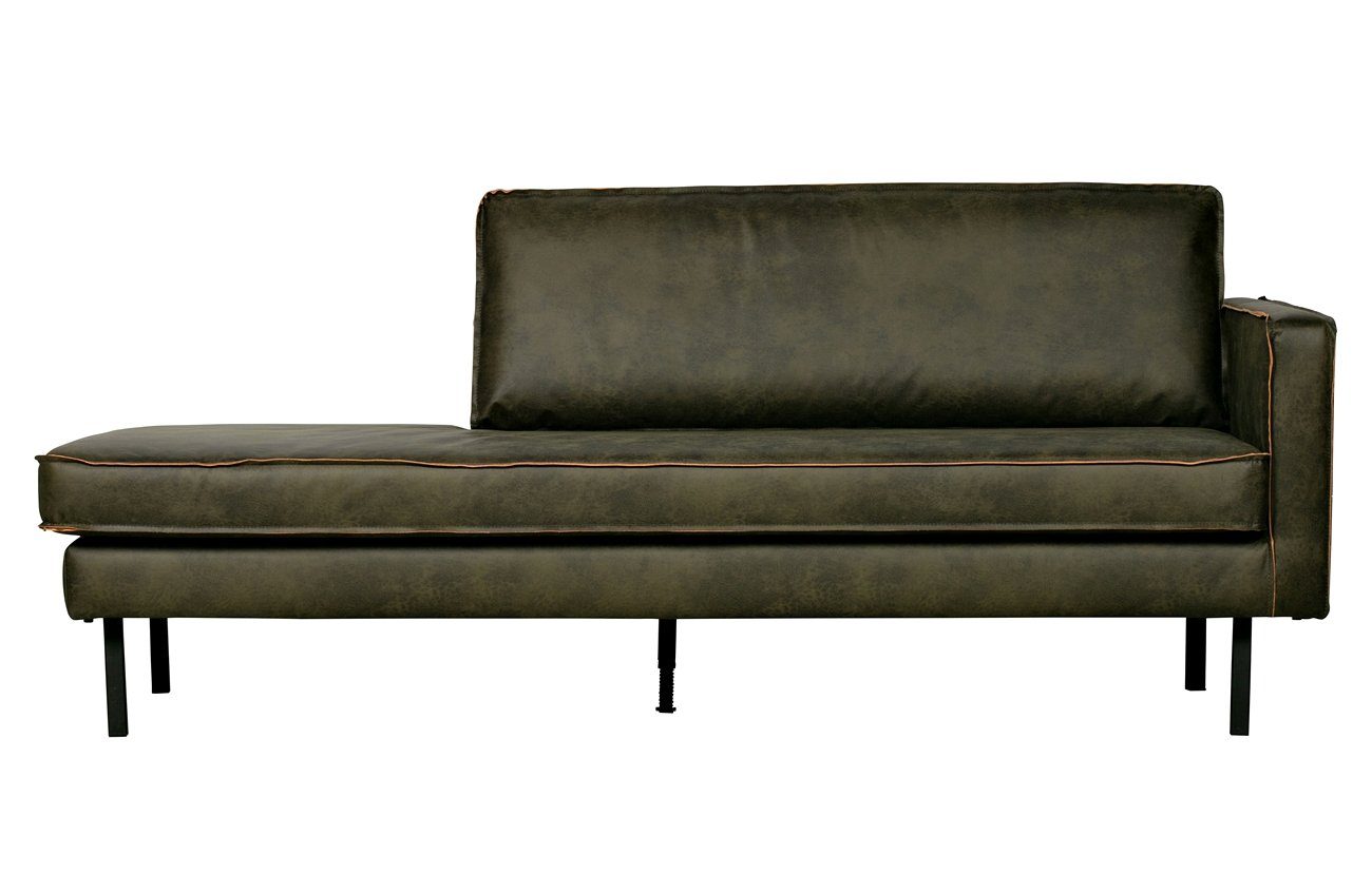 BePureHome Sofa Daybed Rodeo Rechts Leder Army, freistellbar 