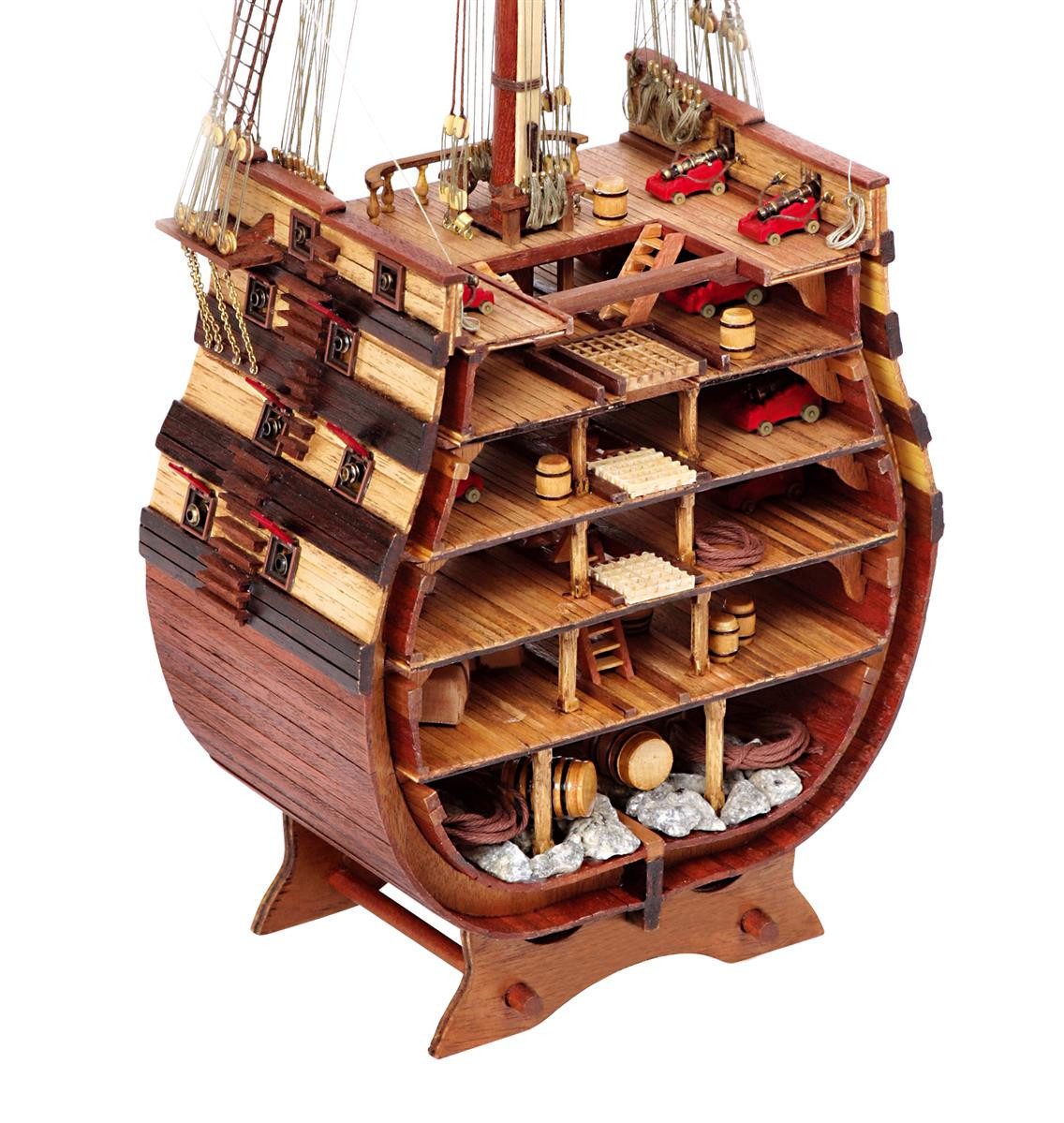 OcCre Modellbausatz Sektion Santisima Trinidad Maßstab 1:90 Schiffsbausatz, (Schiff, 1660-tlg., Schiffsbausatz), Made in Europe
