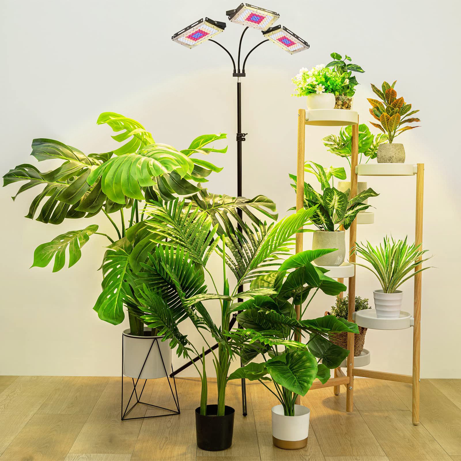 MUPOO Pflanzenlampe LED Pflanzenlicht Vollspektrum mit Ständer,60-160cm höh günstig online kaufen