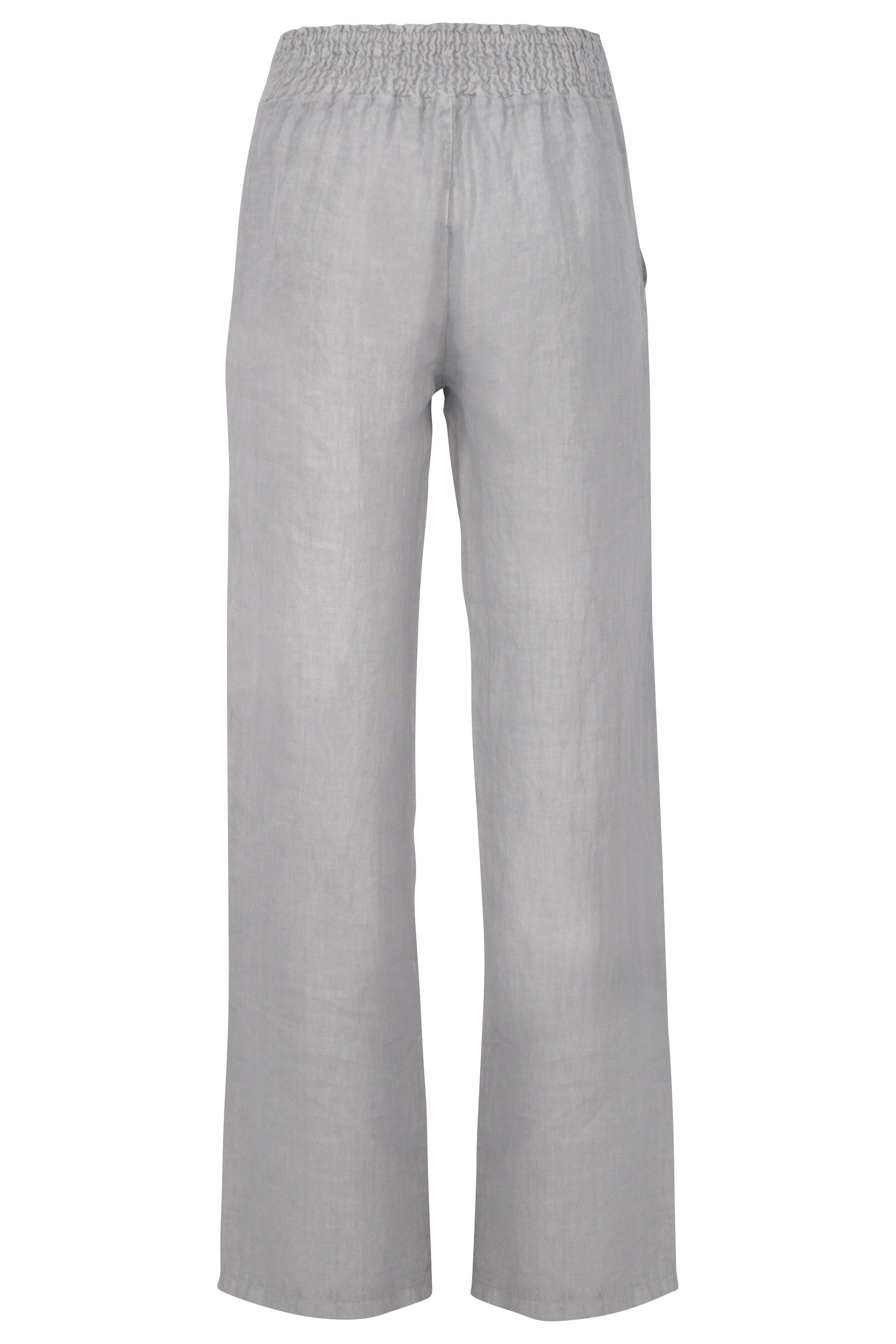 malito more than fashion Leinenhose malito Damen Hose aus Leinen 2727-O bequemer und breiter Gummizug