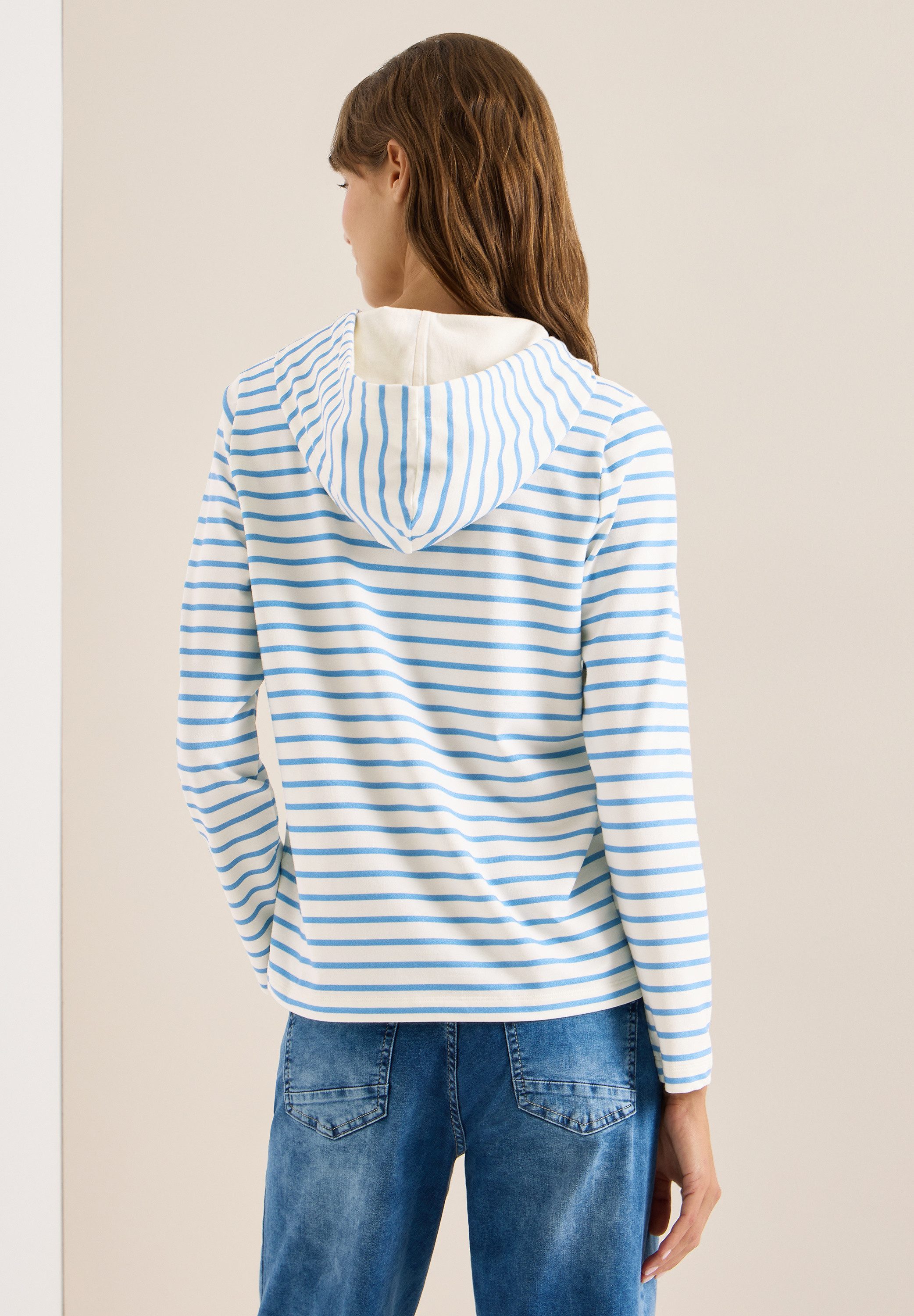 CECIL Langarmshirt im soften Baumwoll-Mix