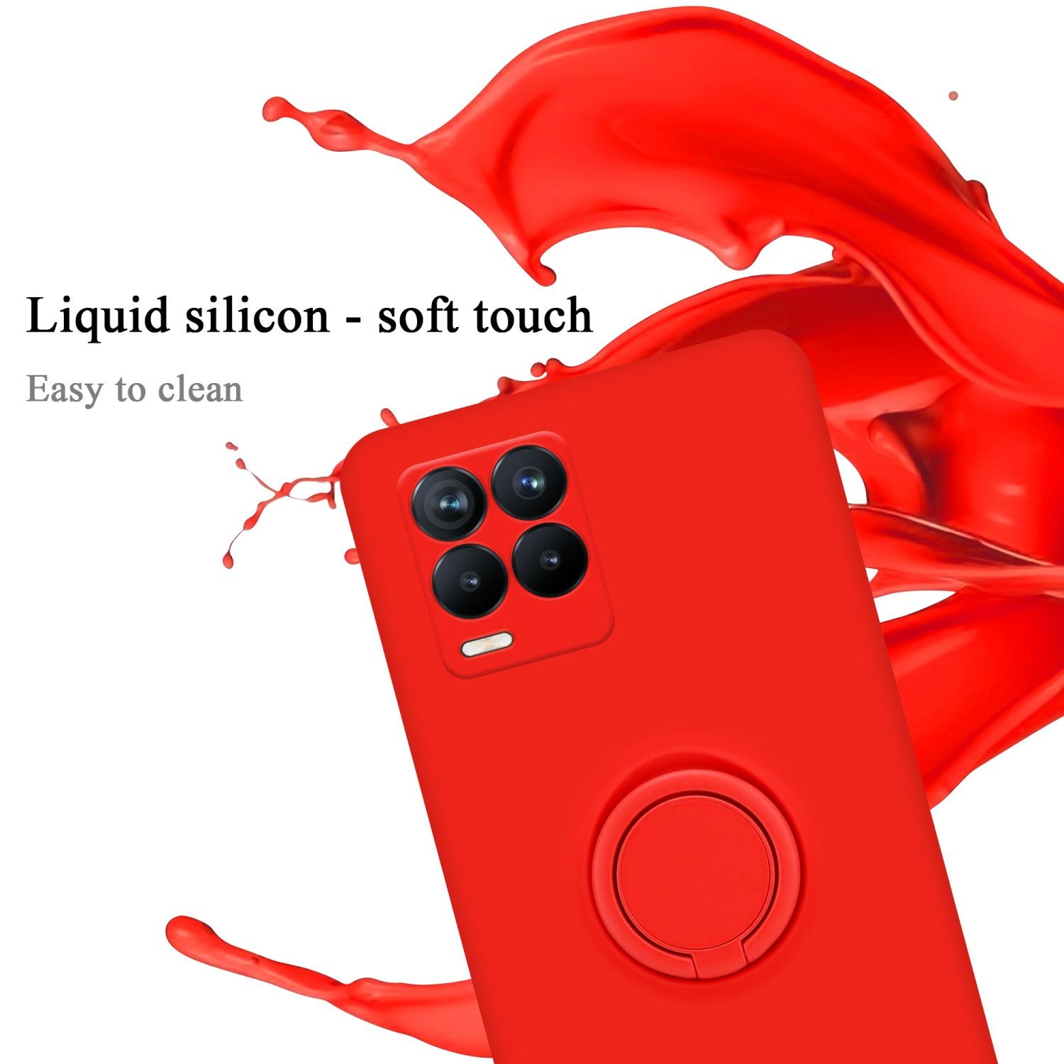 Cadorabo Handyhülle für Realme 8 4G / 8 PRO Hülle Realme 8 4G / 8 PRO, Robustes Hard Case - Handy Schutzhülle - Hülle - Back Cover Bumper