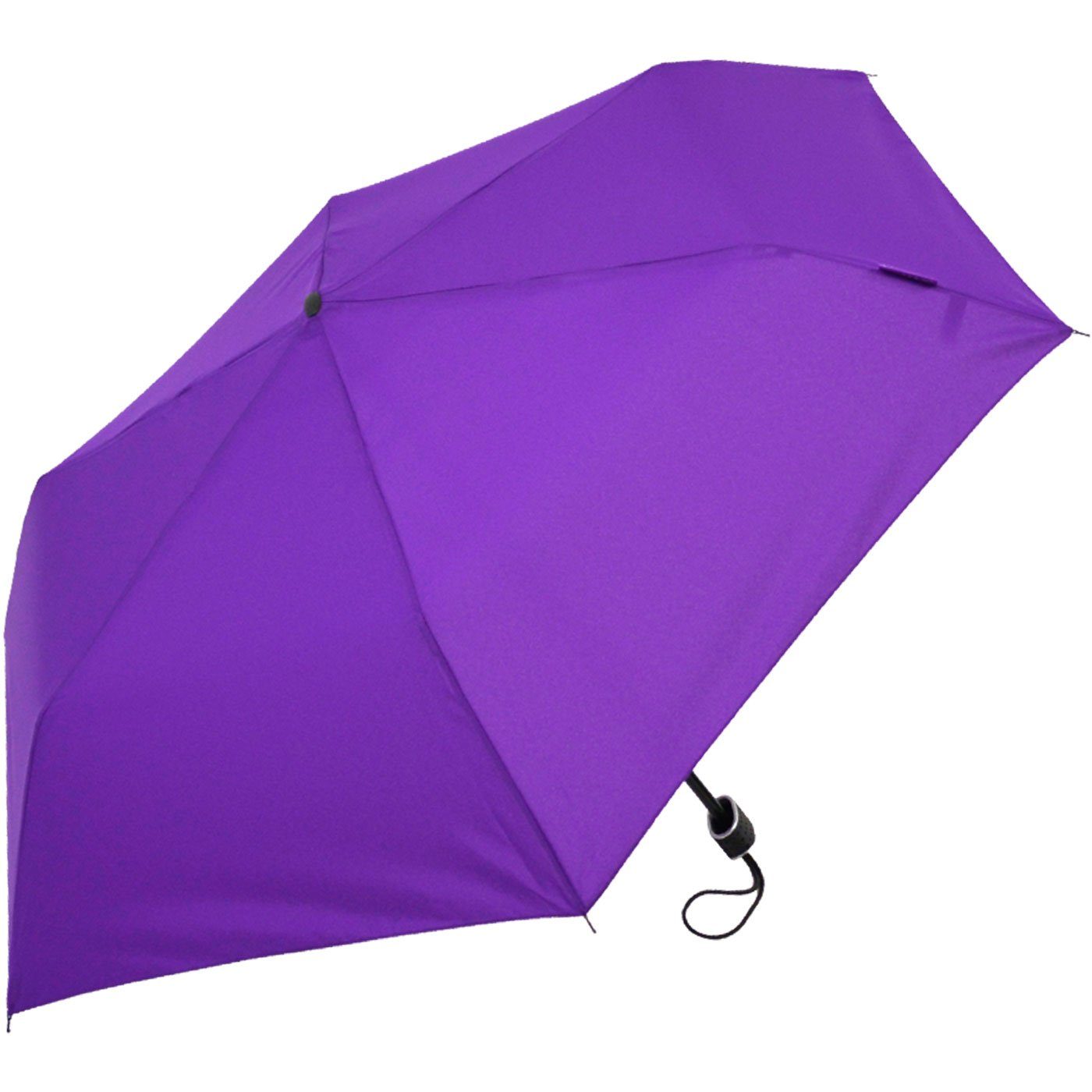 das für flacher Schirm, Impliva leichter violett miniMAX® perfekt Taschenregenschirm Reisegepäck Flat