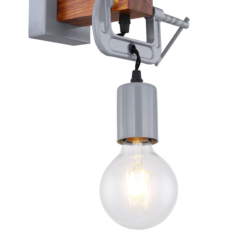 Holz nicht Wandlampe inklusive, Wandlampe Wandleuchte, rustikal etc-shop Leuchtmittel Wandleuchte Schlafzimmer