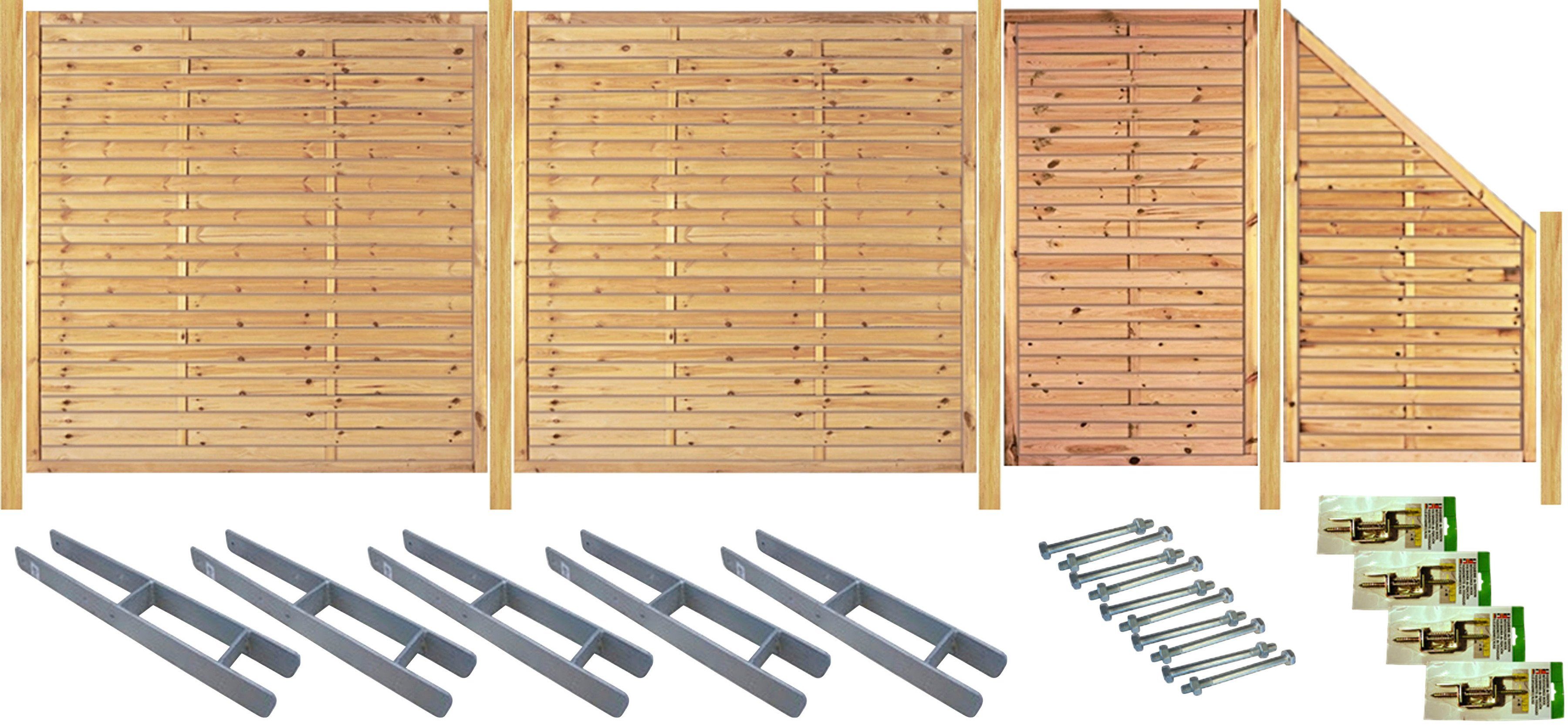 Tetzner & Jentzsch Sichtschutzelement Las Vegas 1, (Set)