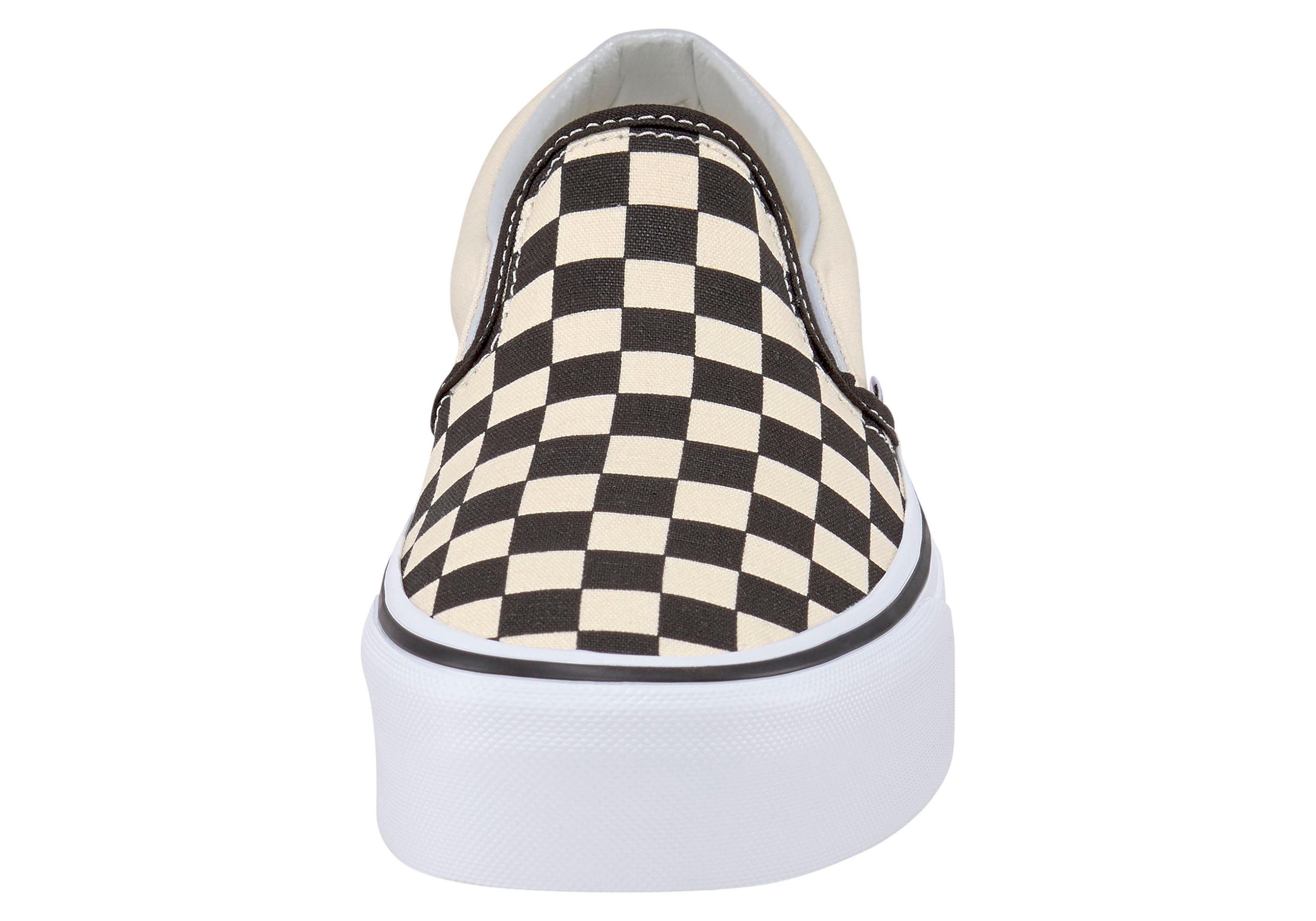 Vans UA Classic Slip-On Platform Plateausneaker aus textilem Canvas-Material