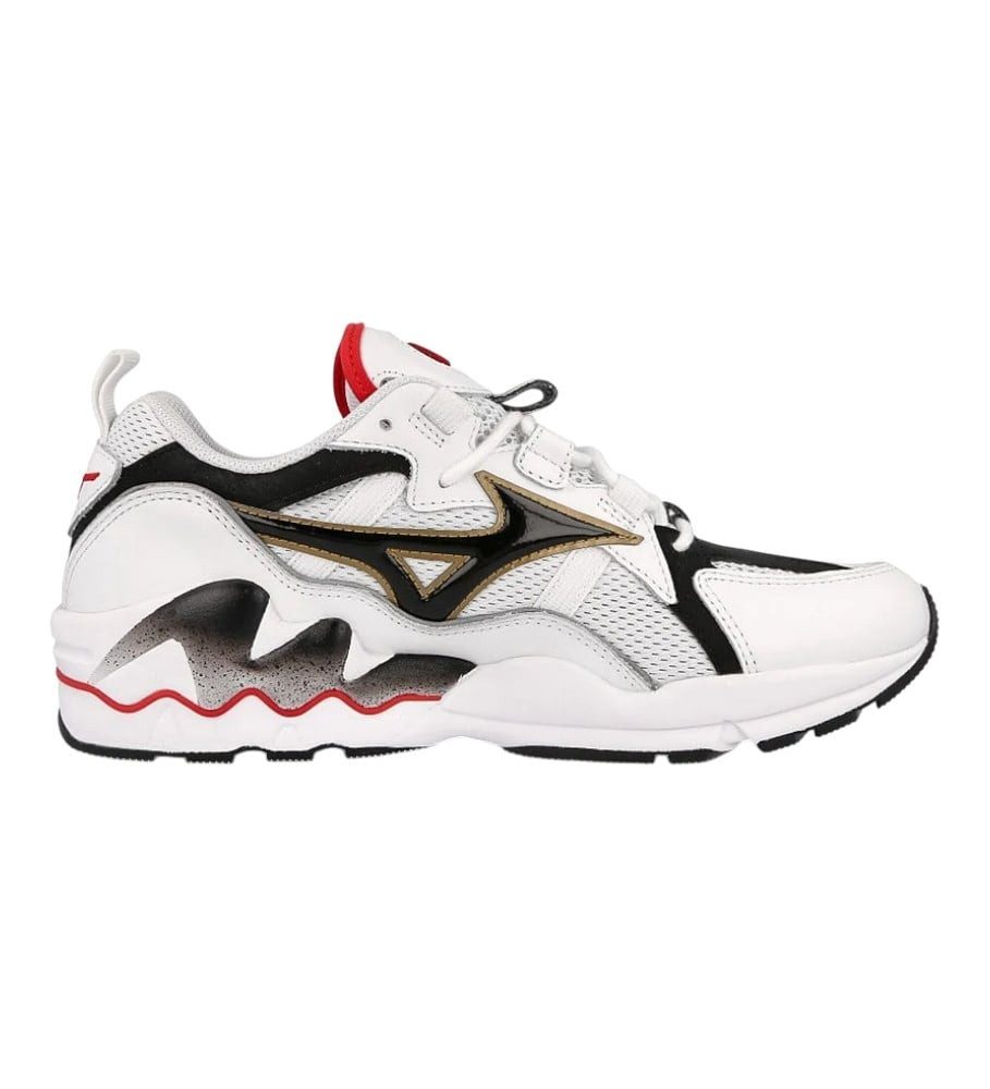 Mizuno Wave Rider 1 OG weiss/schwarz/rot Herren Sneaker