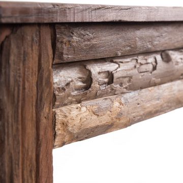 DESIGN DELIGHTS Wandregal DEKO KAMIN KONSOLE "COTTAGE", Mahagoni Holz, 106 cm, Kaminumrandung