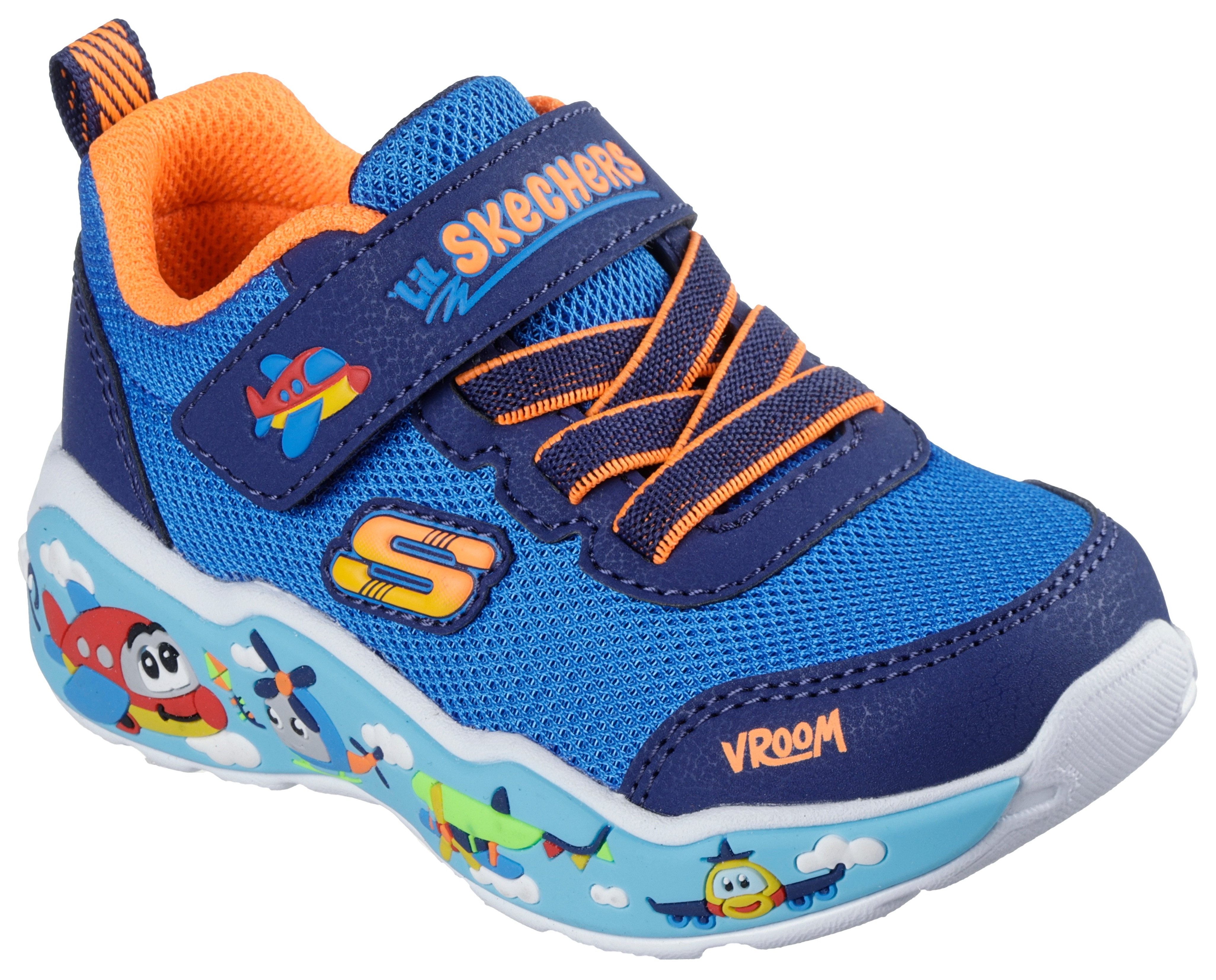 Skechers PLAY SCENE Lauflernschuh Freizeitschuh mit bedruckter Sohle, Größenschablone zum Download