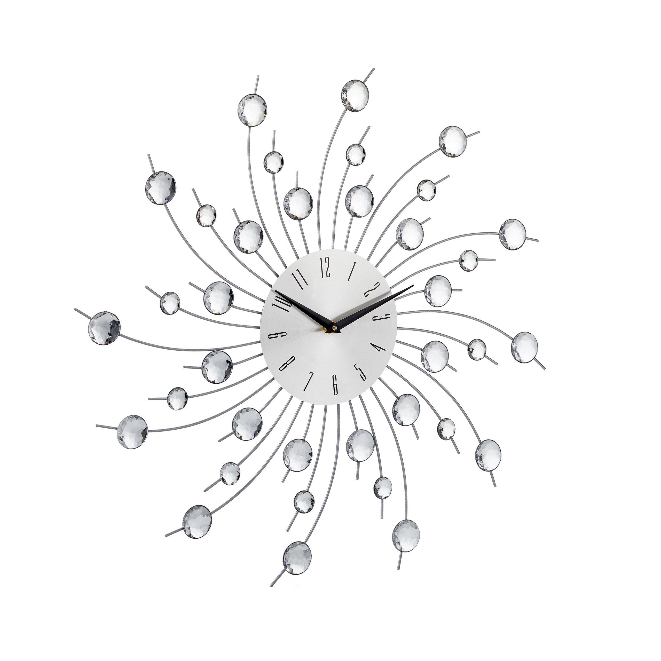 relaxdays Wanduhr XL mit Glitz günstig online kaufen