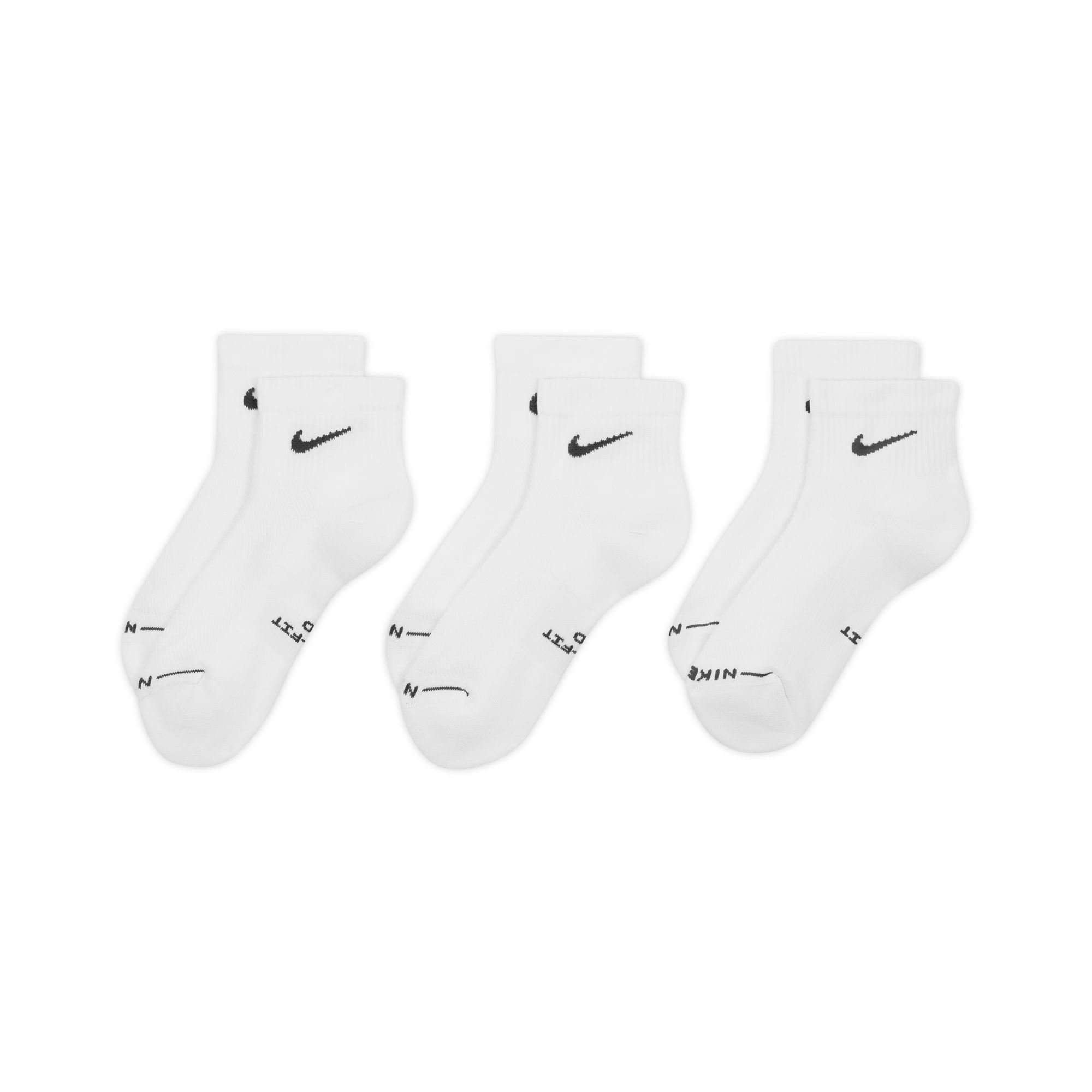 Nike Sportsocken U NK ED ELVD ANK 3P - 144 für Erwachsene, mit sportlichem Stil
