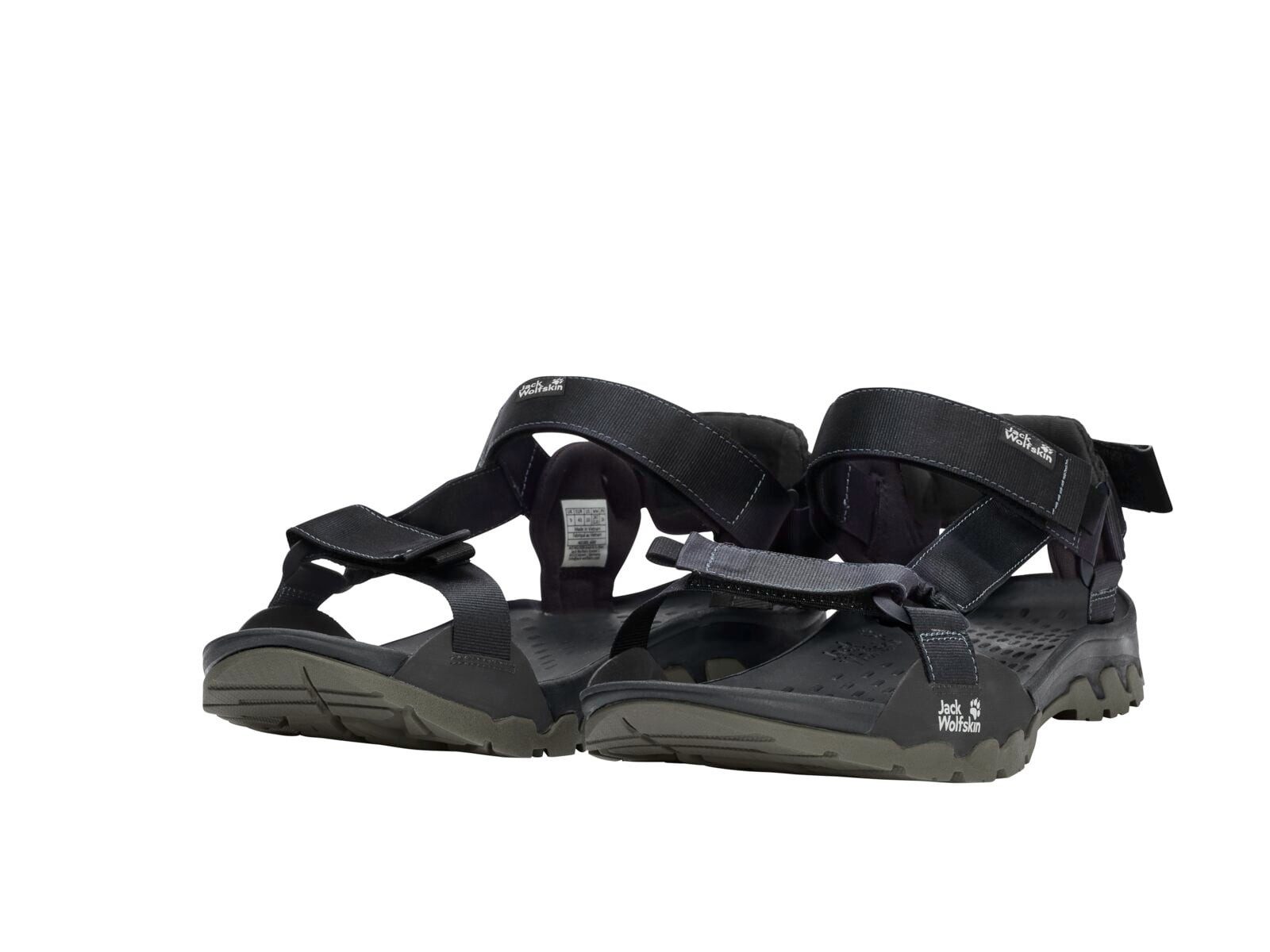 Jack Wolfskin Ridge schwarz Herren Sandale