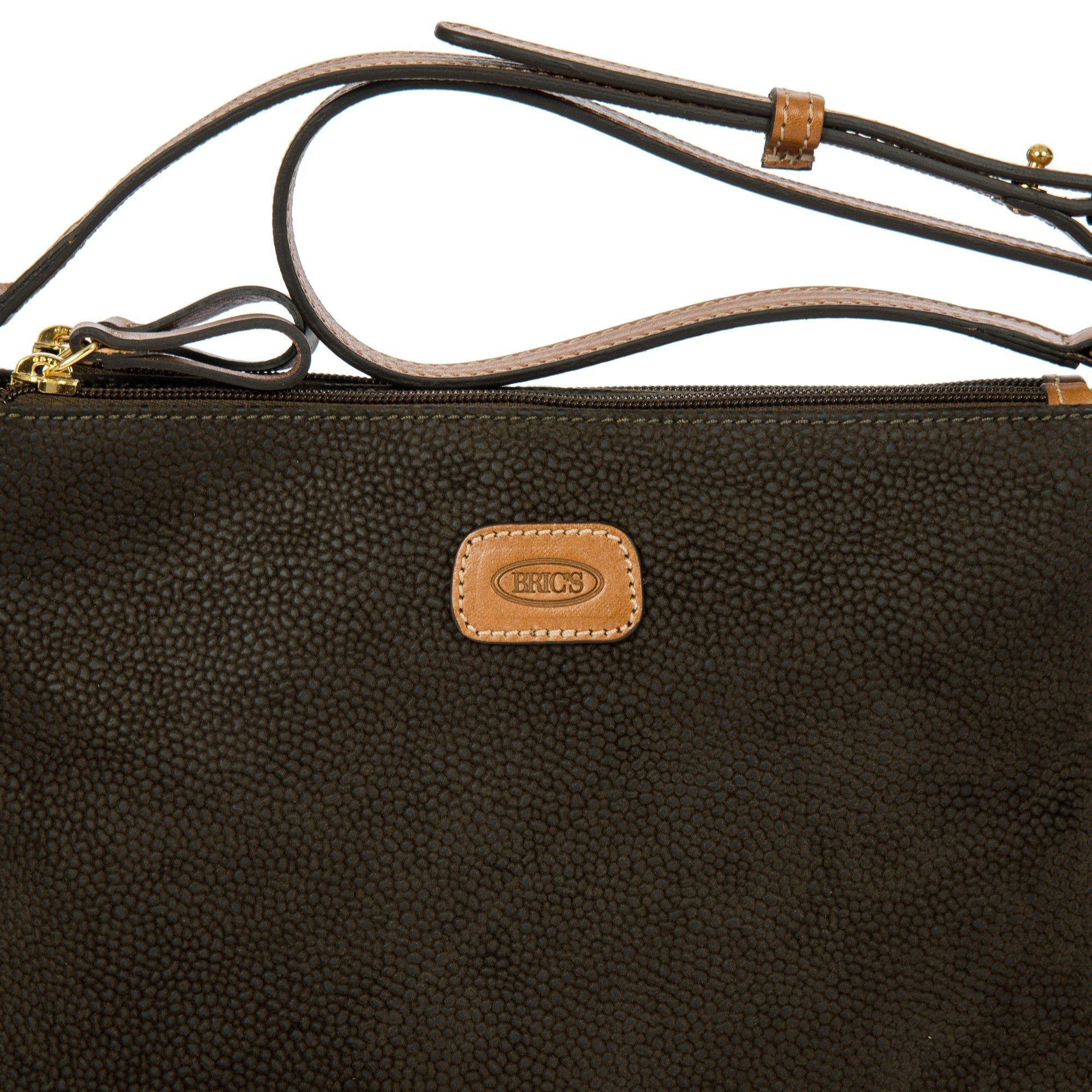 Bric's Handtasche Life - Schultertasche 25 cm (olive)